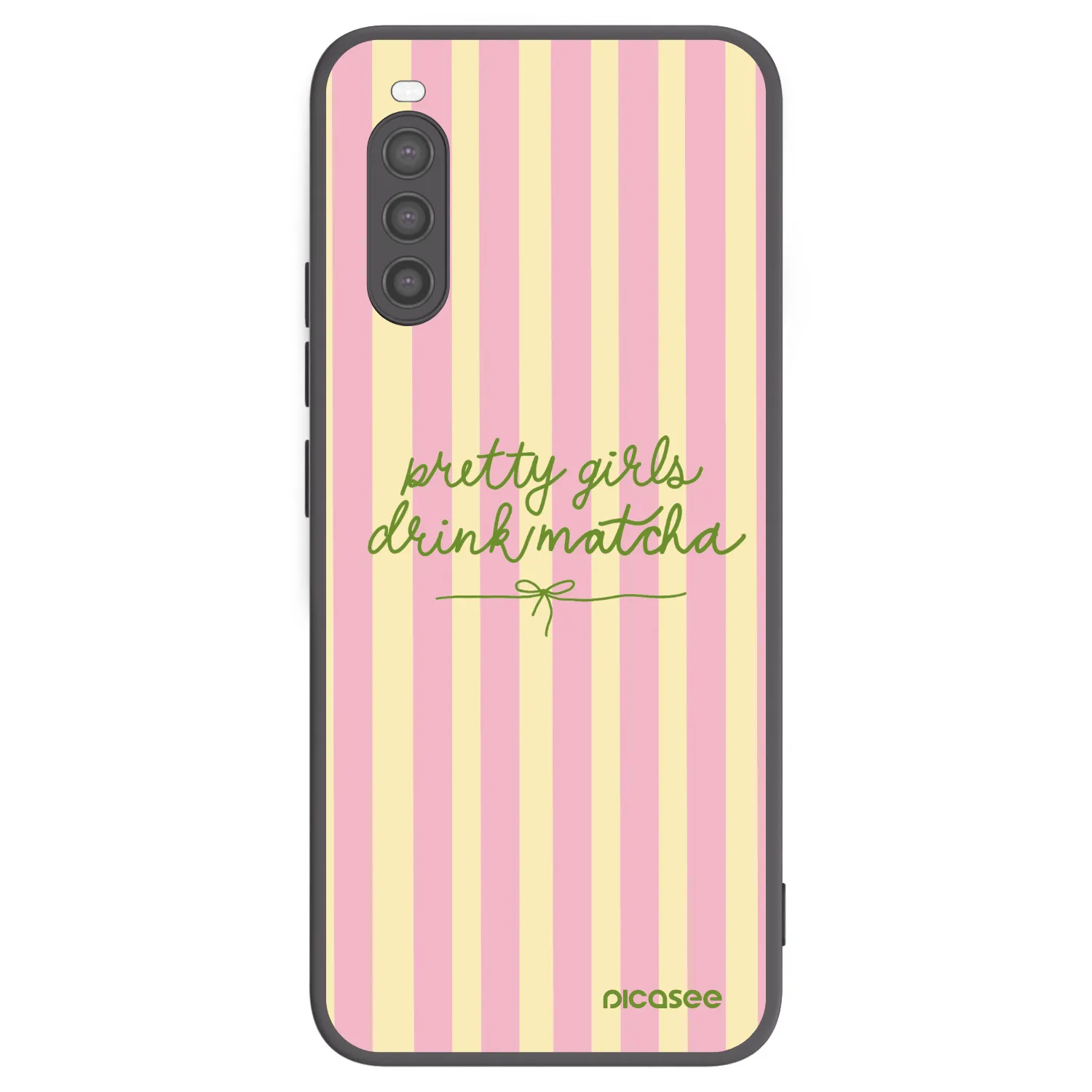 Picasee husă neagră din silicon pentru Sony Xperia 10 II - Pretty matcha