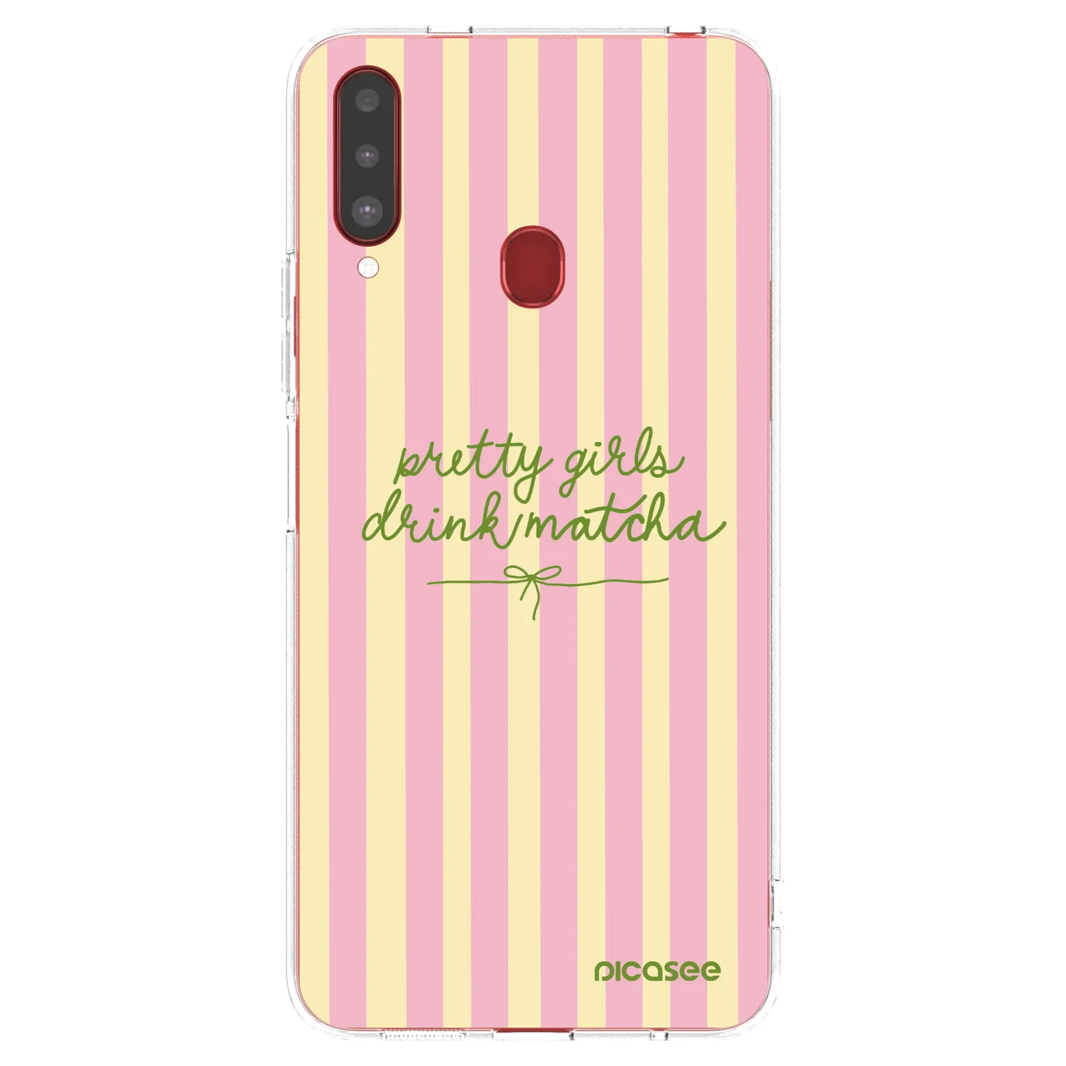 Picasee husă transparentă din silicon pentru Samsung Galaxy A20s - Pretty matcha