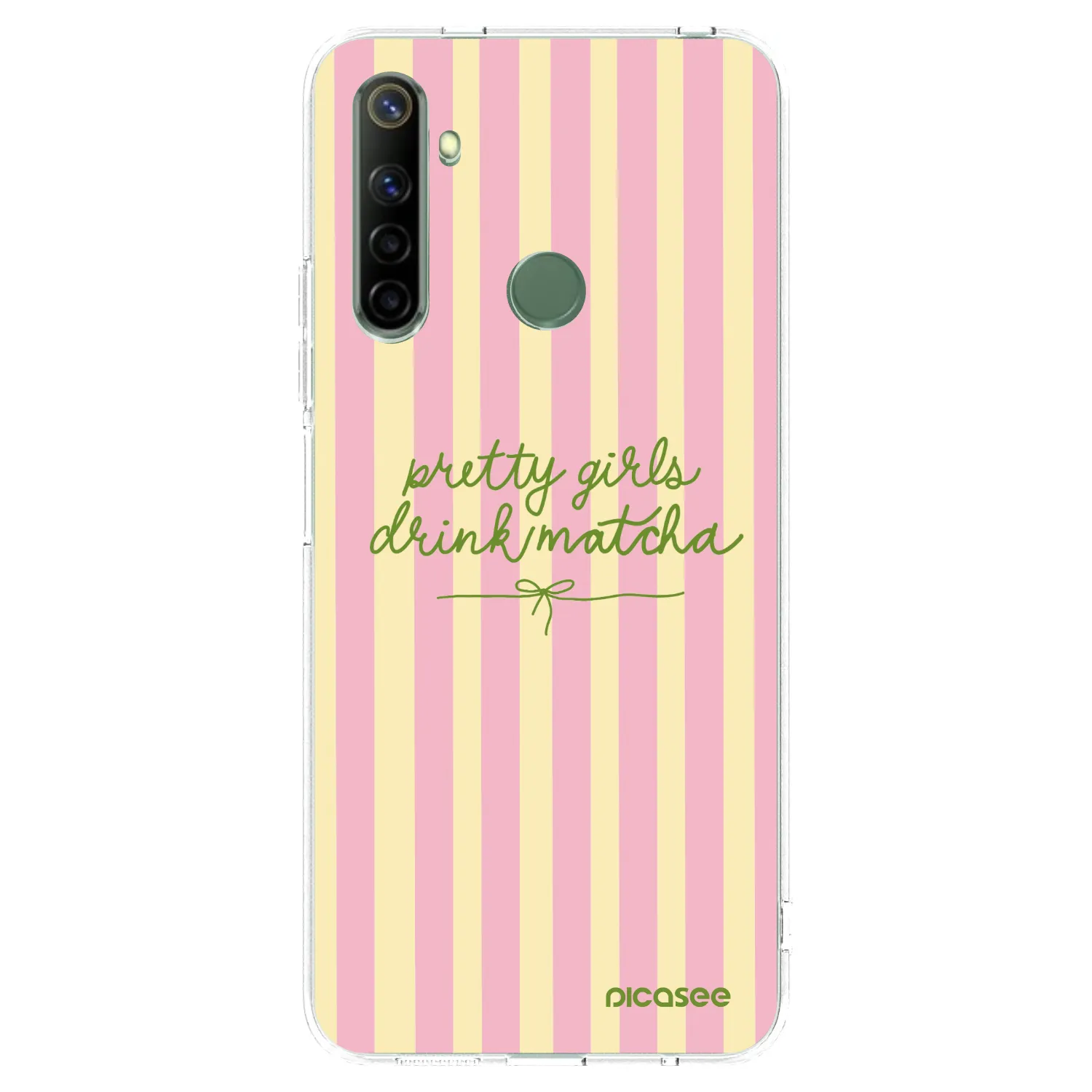 Picasee husă transparentă din silicon pentru Realme 6i - Pretty matcha