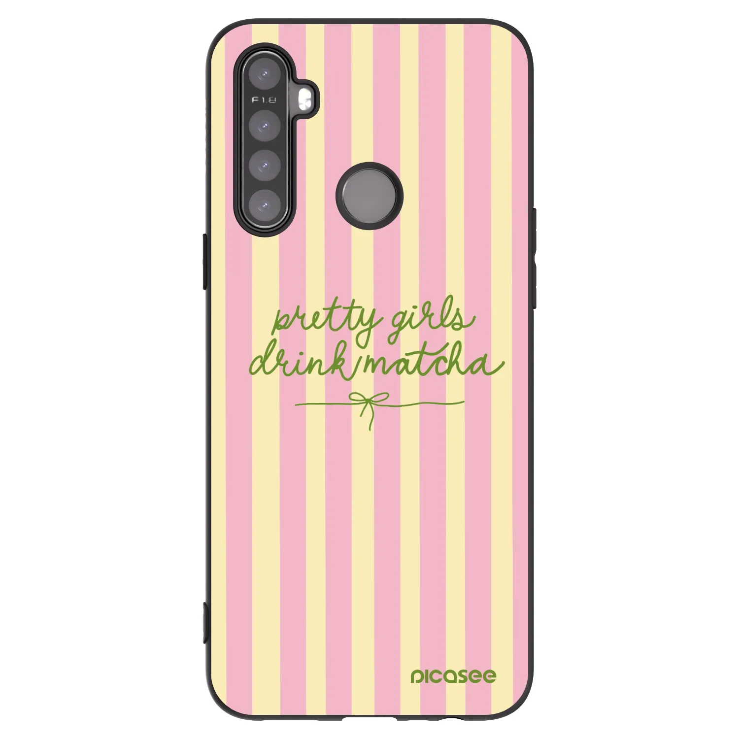 Picasee husă neagră din silicon pentru Realme 6i - Pretty matcha