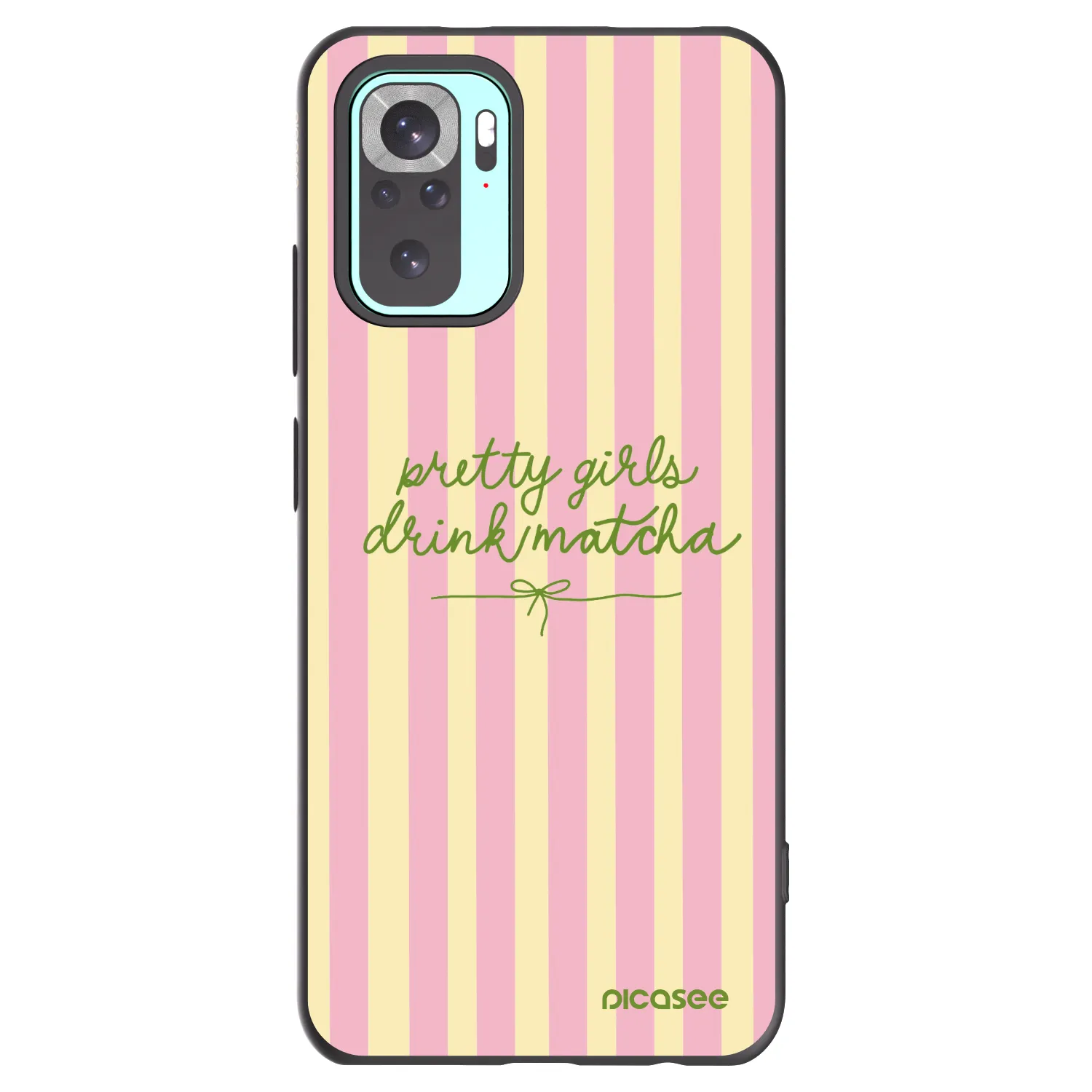 Picasee husă neagră din silicon pentru Xiaomi Redmi Note 10 Pro - Pretty matcha