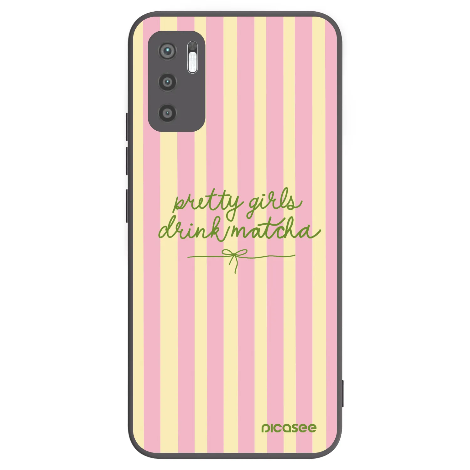 Picasee husă neagră din silicon pentru Xiaomi Redmi Note 10 5G - Pretty matcha