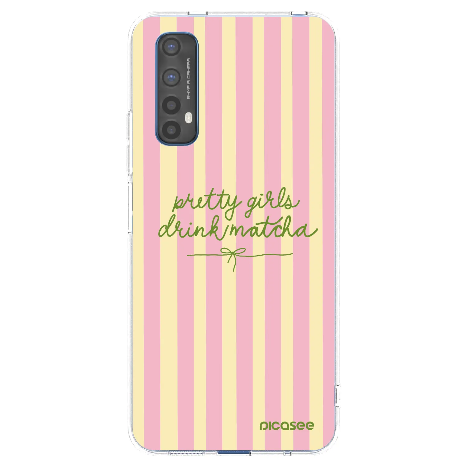 Picasee husă transparentă din silicon pentru Realme 7 - Pretty matcha