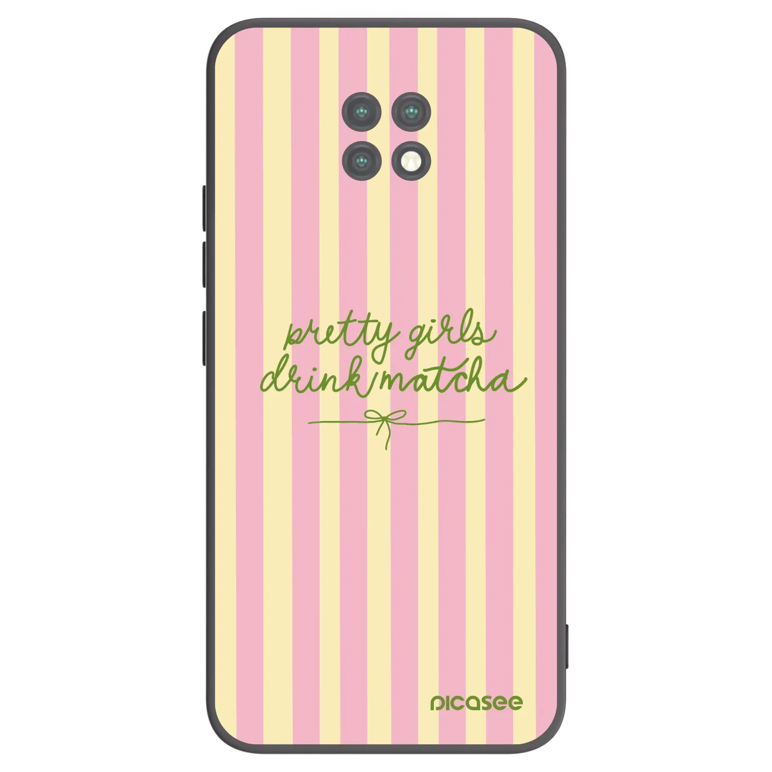 Picasee husă neagră din silicon pentru Xiaomi Redmi Note 9T - Pretty matcha