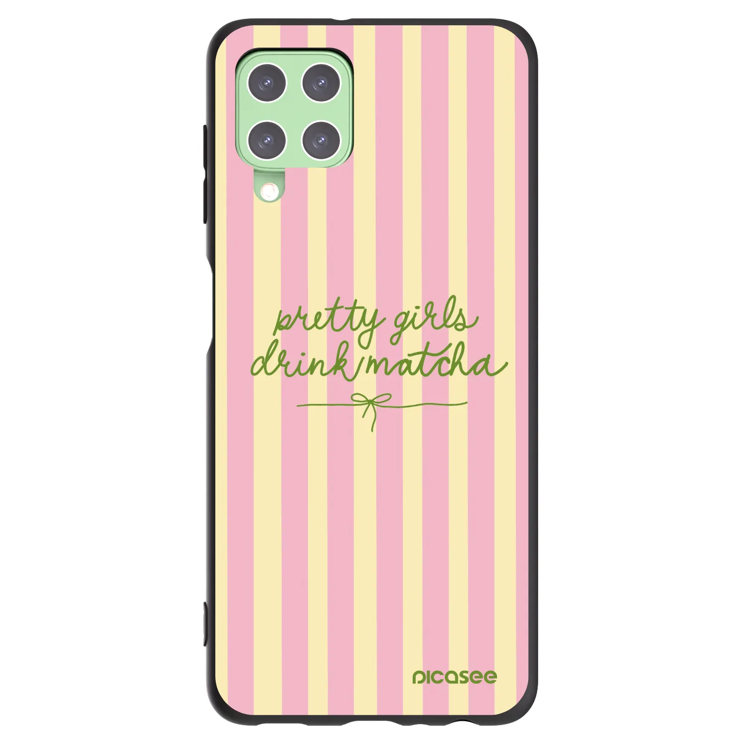 Picasee husă neagră din silicon pentru Samsung Galaxy A22 A225F 4G - Pretty matcha