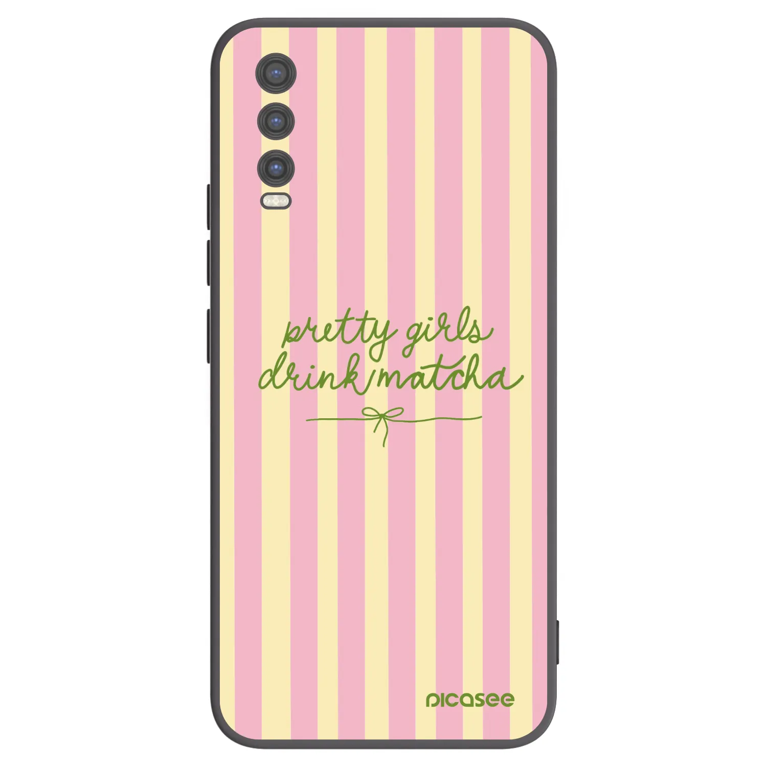 Picasee husă neagră din silicon pentru Vivo Y20s - Pretty matcha