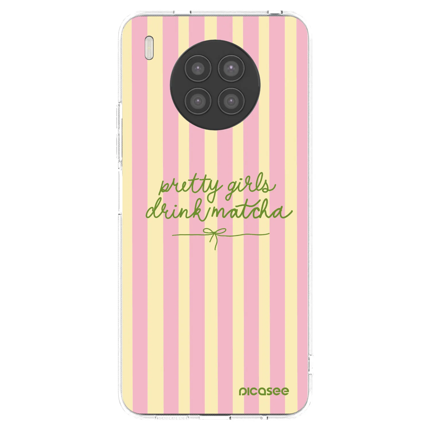 Picasee husă transparentă din silicon pentru Huawei Nova 8i - Pretty matcha