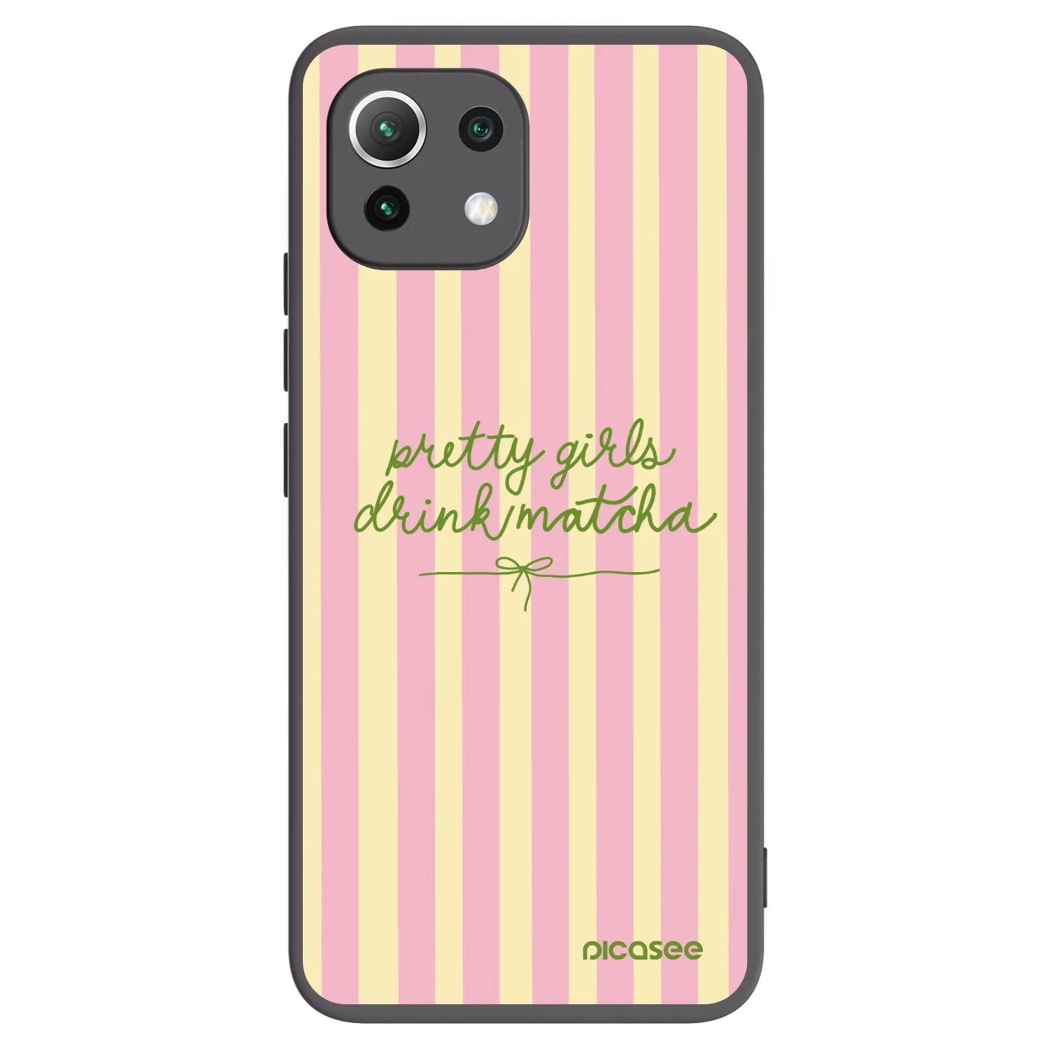 Picasee husă neagră din silicon pentru Xiaomi 11 Lite 5G NE - Pretty matcha