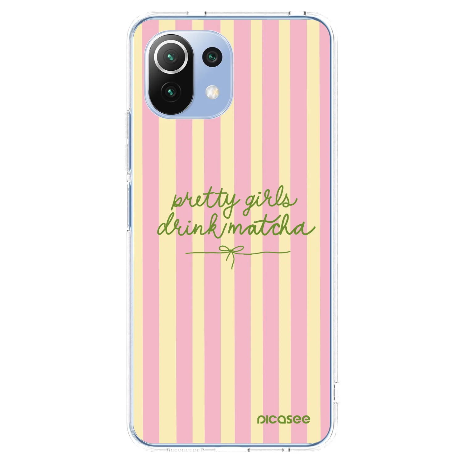 Picasee husă transparentă din silicon pentru Xiaomi 11 Lite 5G NE - Pretty matcha
