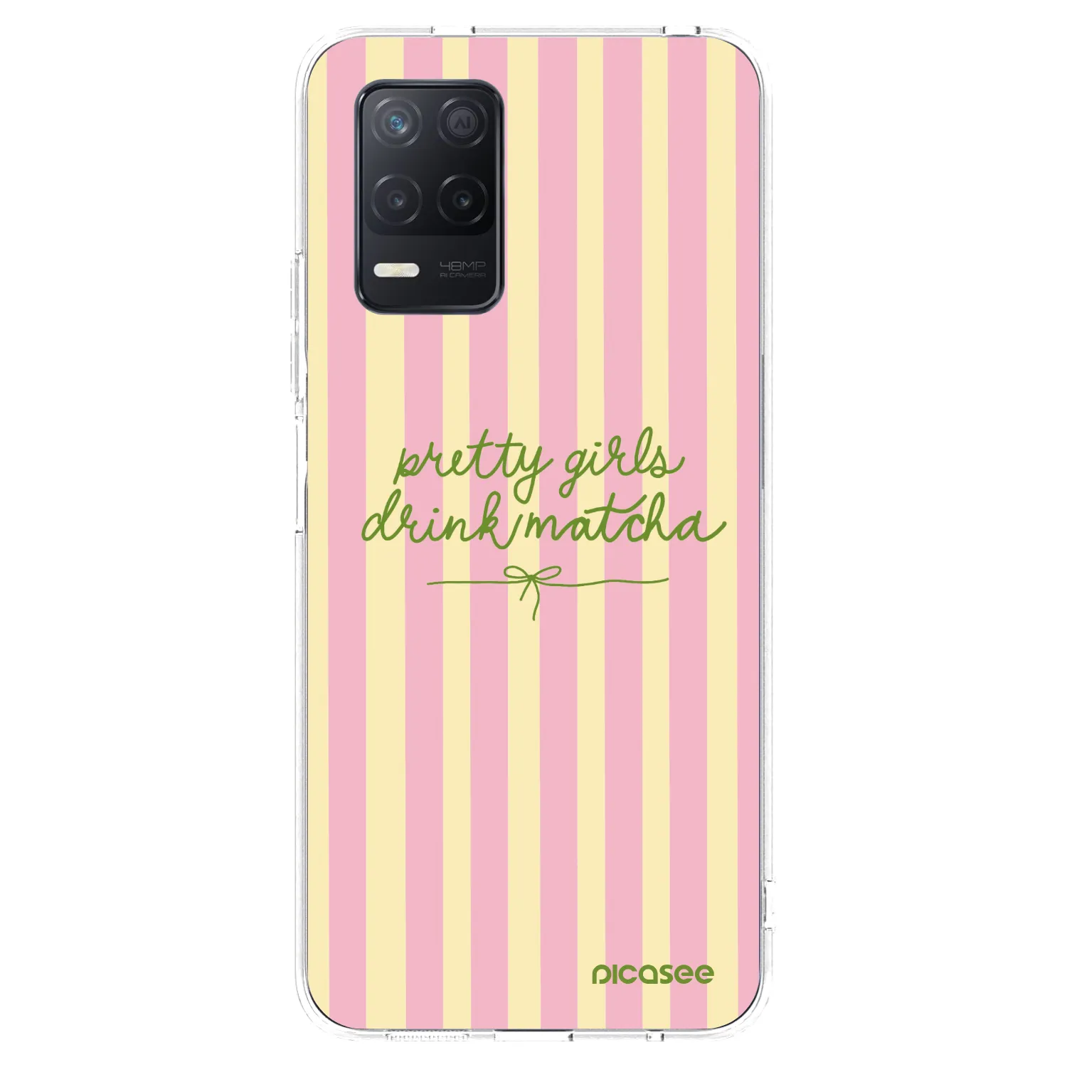 Picasee husă transparentă din silicon pentru Realme 8 5G - Pretty matcha