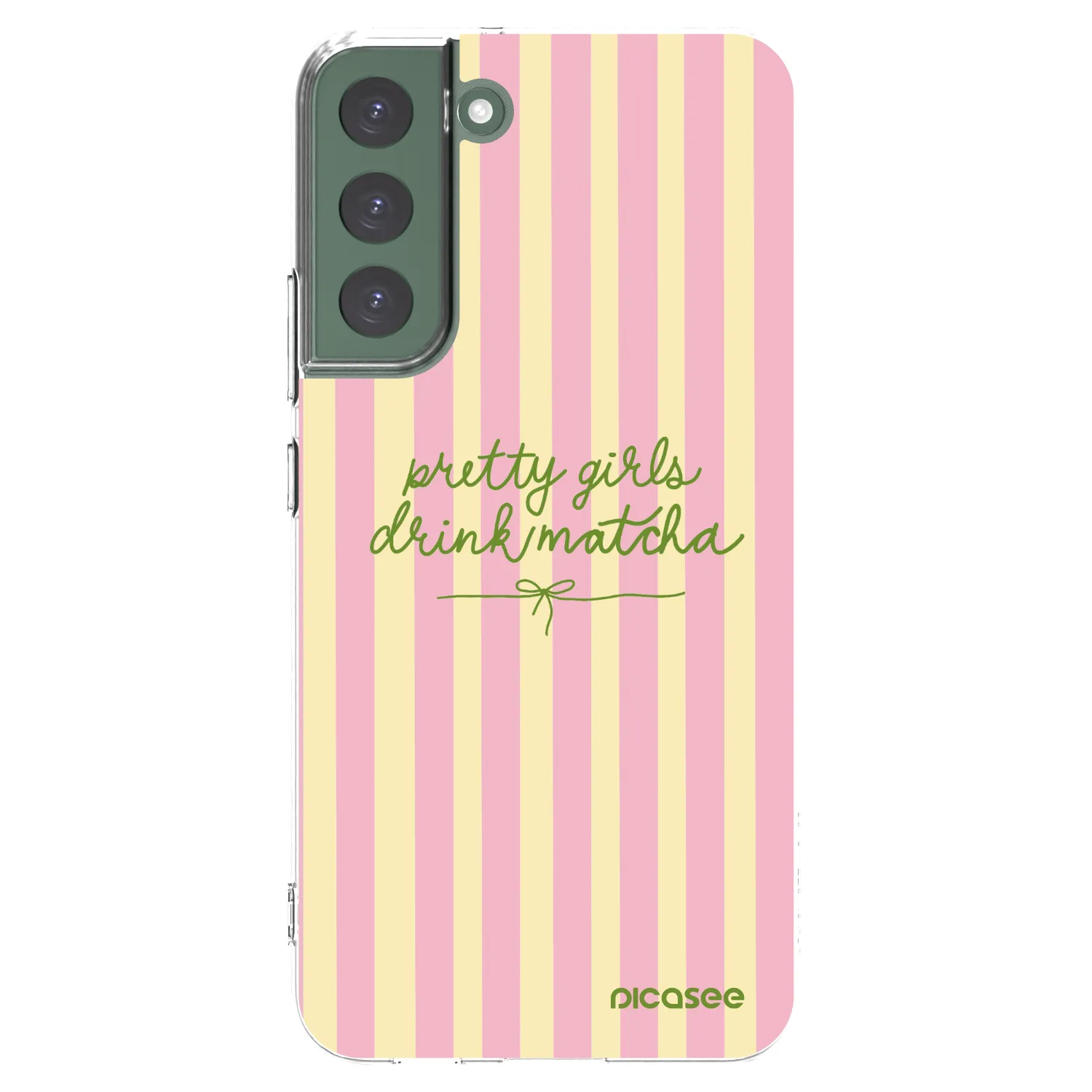 Picasee husă transparentă din silicon pentru Samsung Galaxy S22+ 5G - Pretty matcha