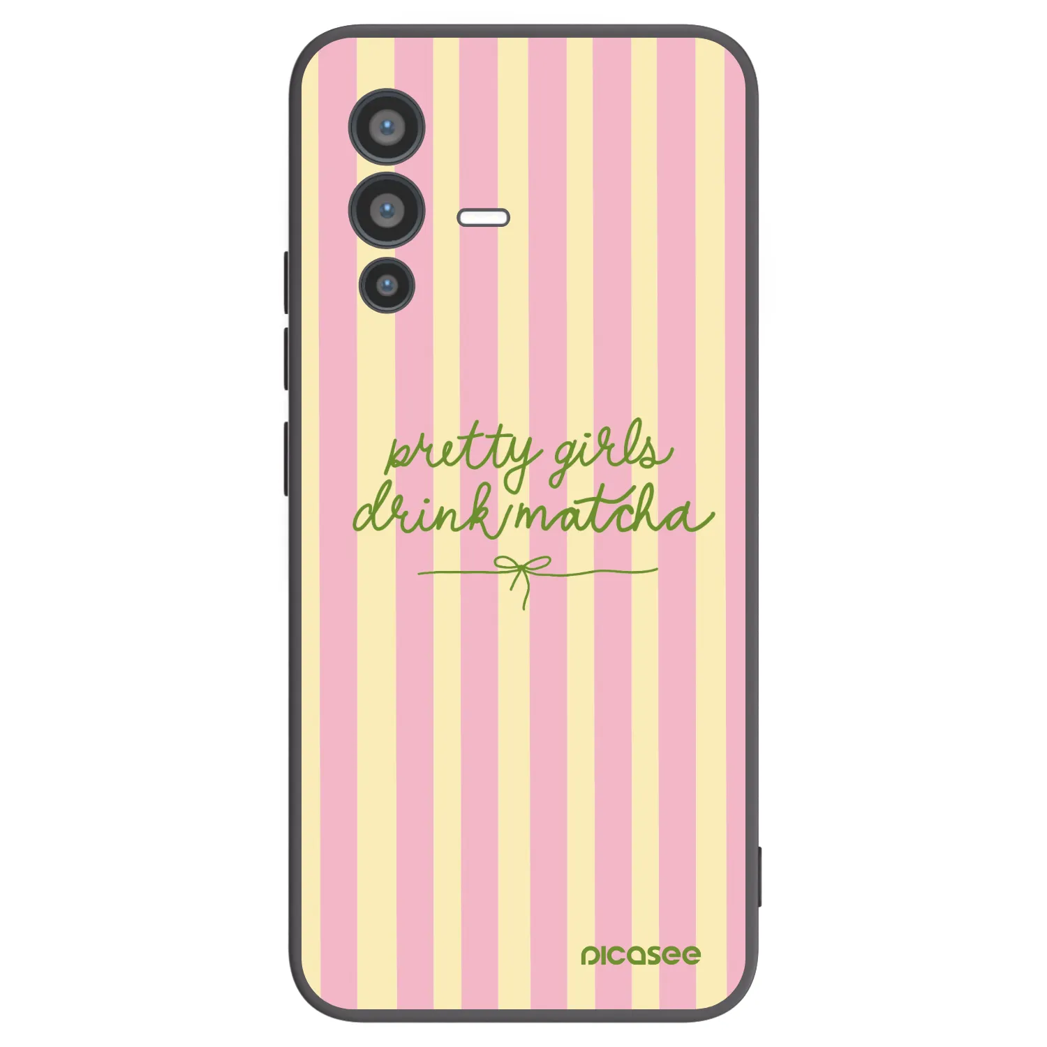 Picasee husă neagră din silicon pentru Vivo V23 5G - Pretty matcha