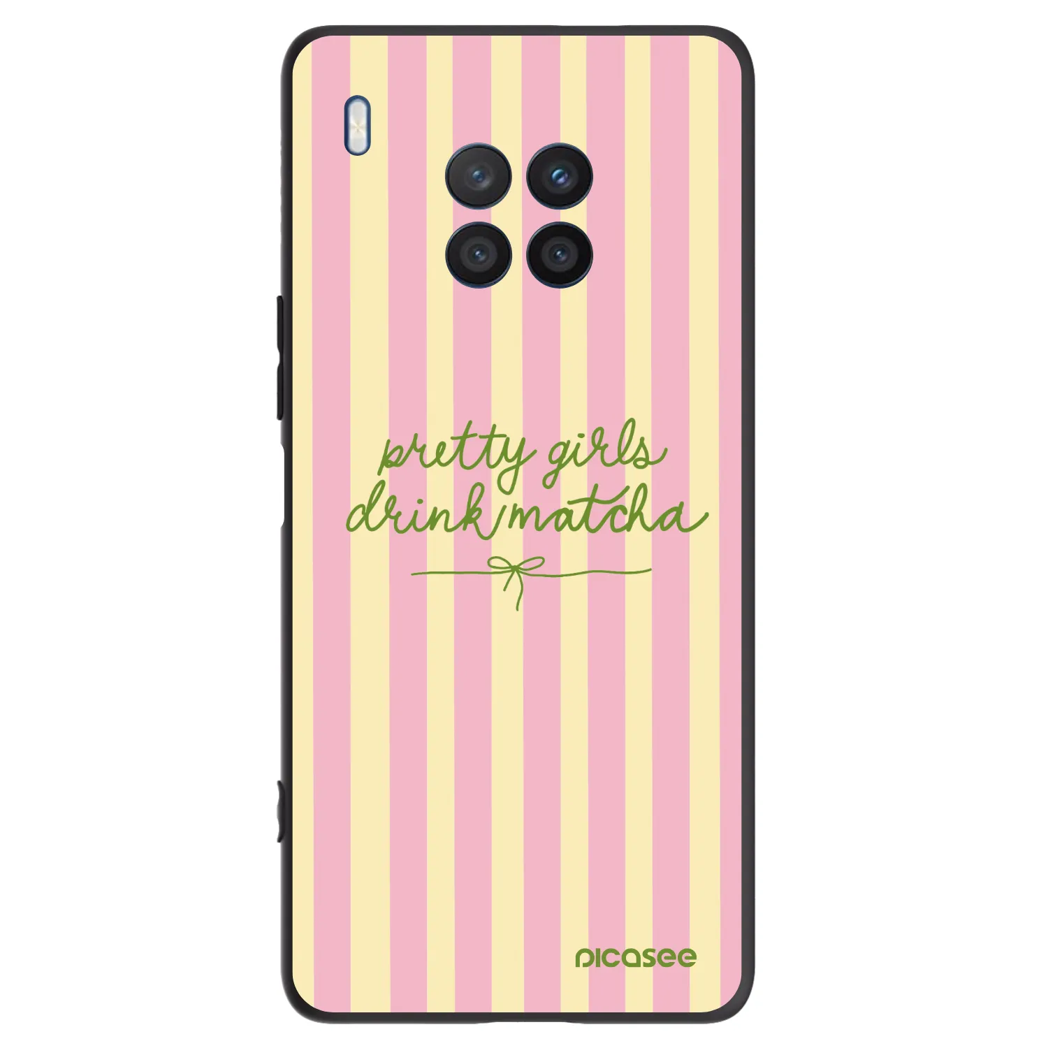 Picasee husă neagră din silicon pentru Honor 50 Lite - Pretty matcha