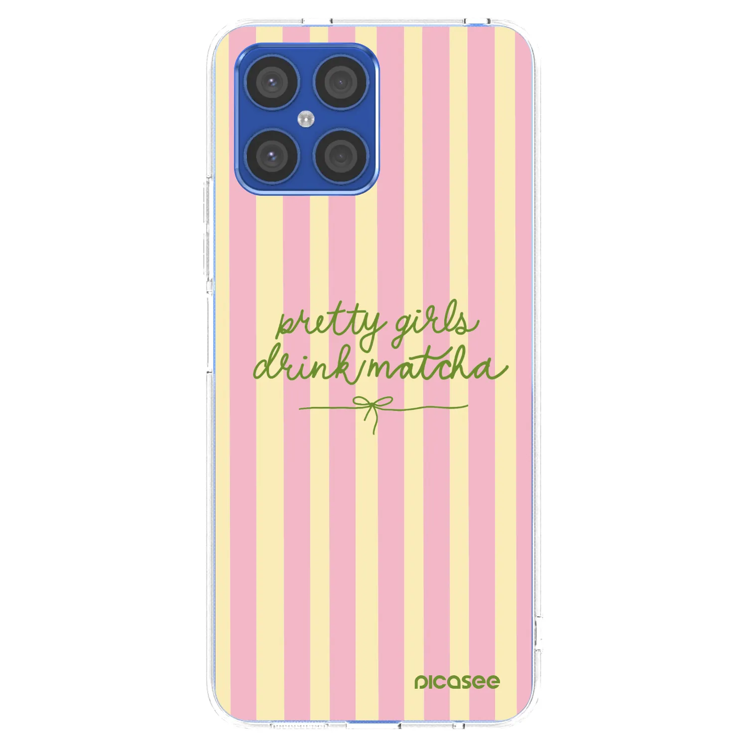 Picasee husă transparentă din silicon pentru Honor X8 4G - Pretty matcha