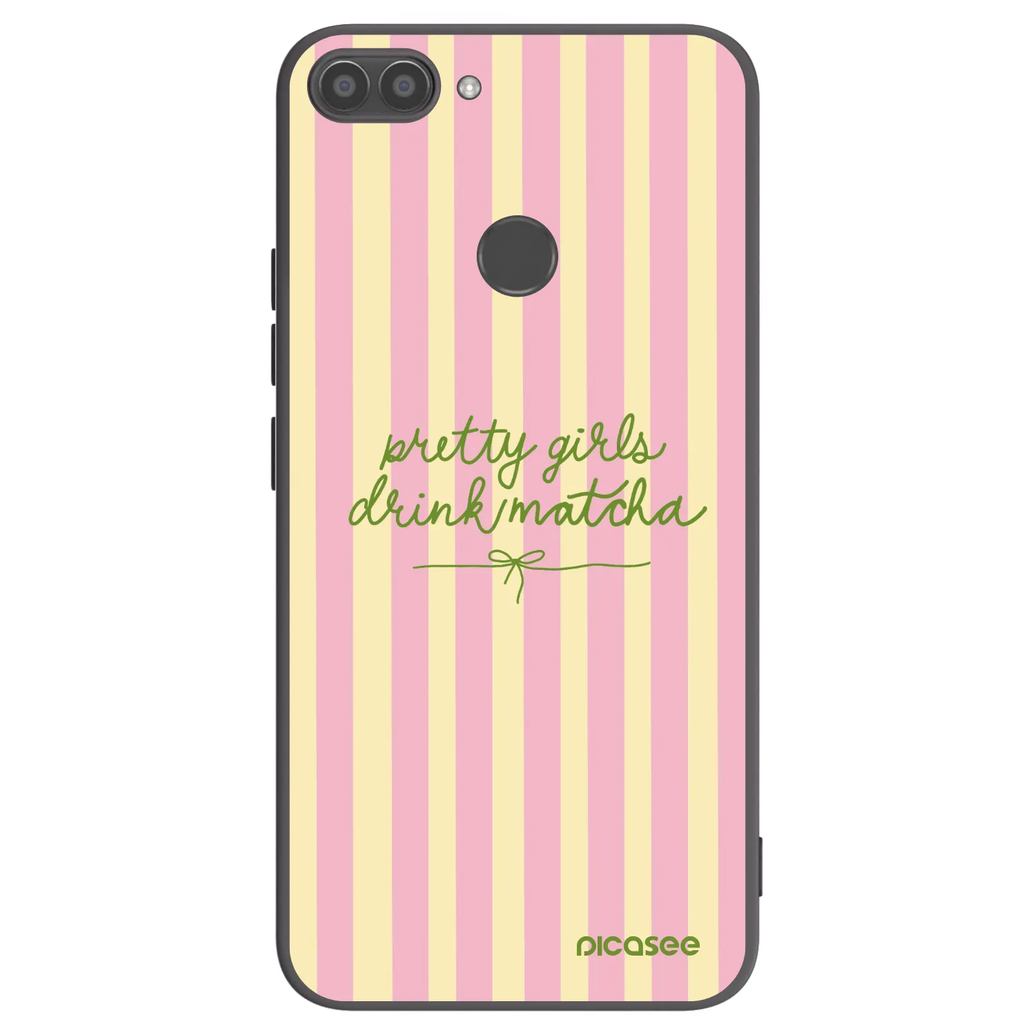Picasee husă neagră din silicon pentru Huawei P Smart - Pretty matcha