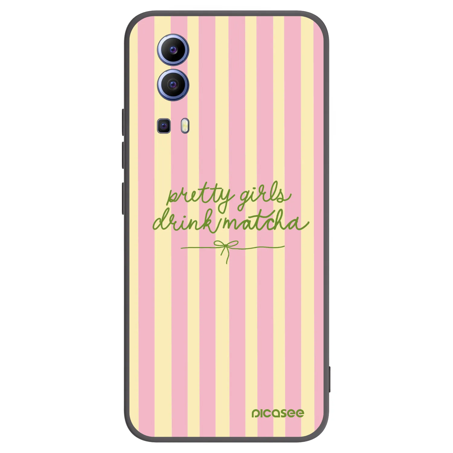 Picasee husă neagră din silicon pentru Vivo Y52 5G - Pretty matcha