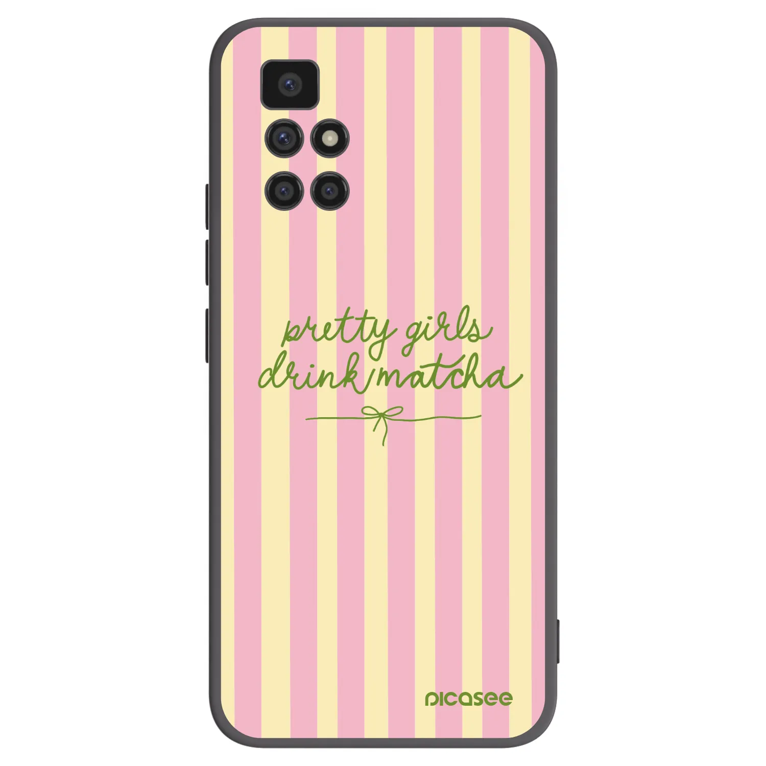 Picasee husă neagră din silicon pentru Xiaomi Redmi 10 (2022) - Pretty matcha