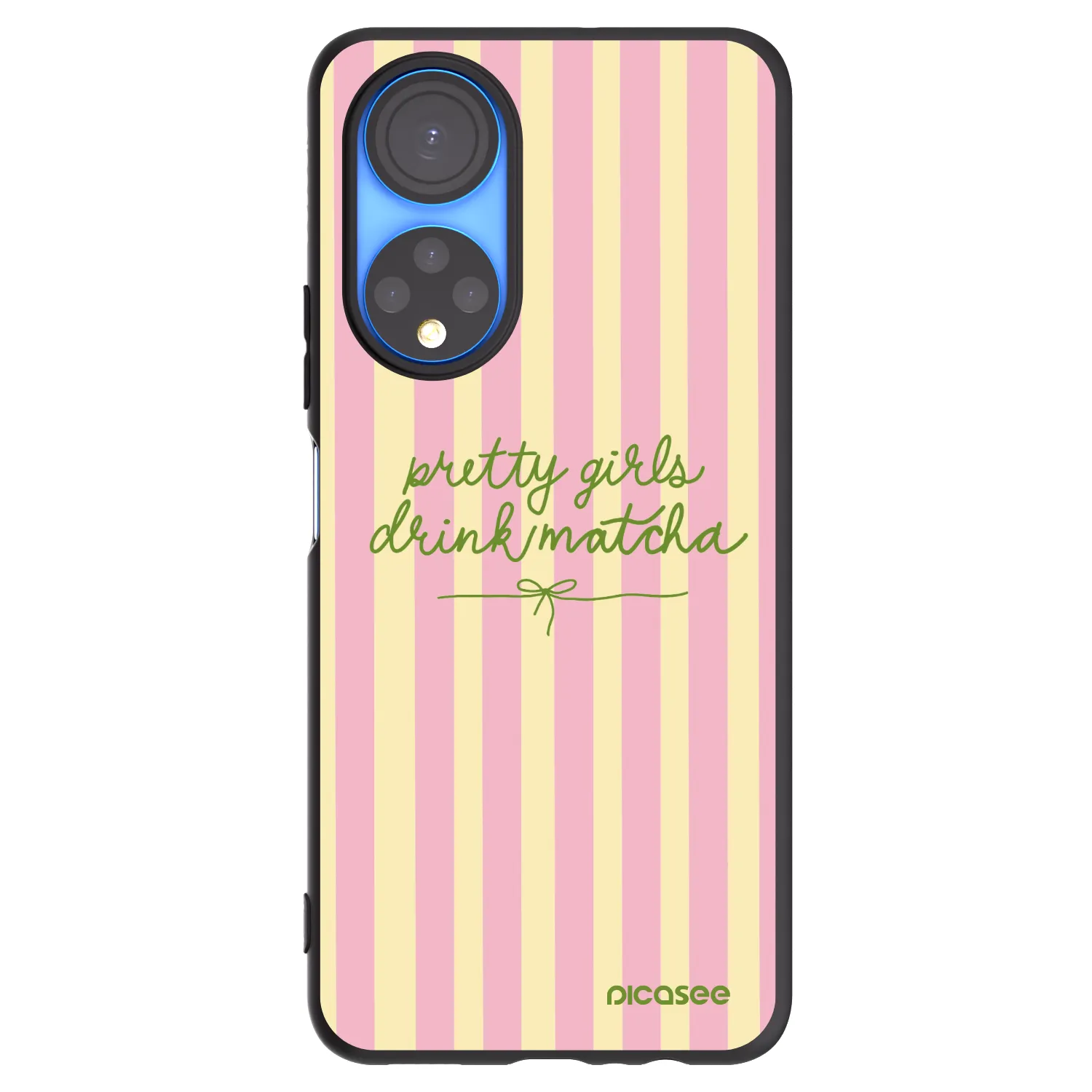 Picasee husă neagră din silicon pentru Honor X7 - Pretty matcha