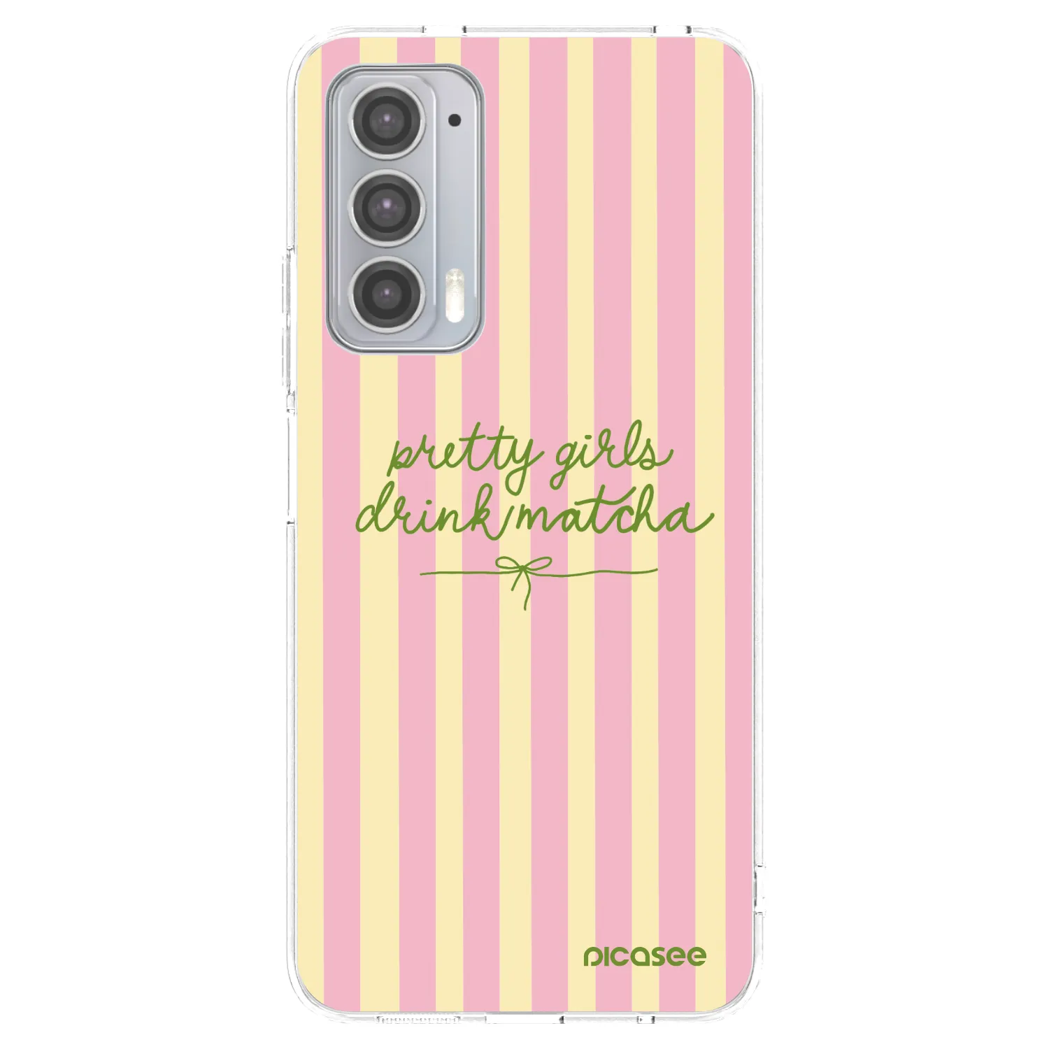 Picasee husă transparentă din silicon pentru Motorola Edge 20 - Pretty matcha