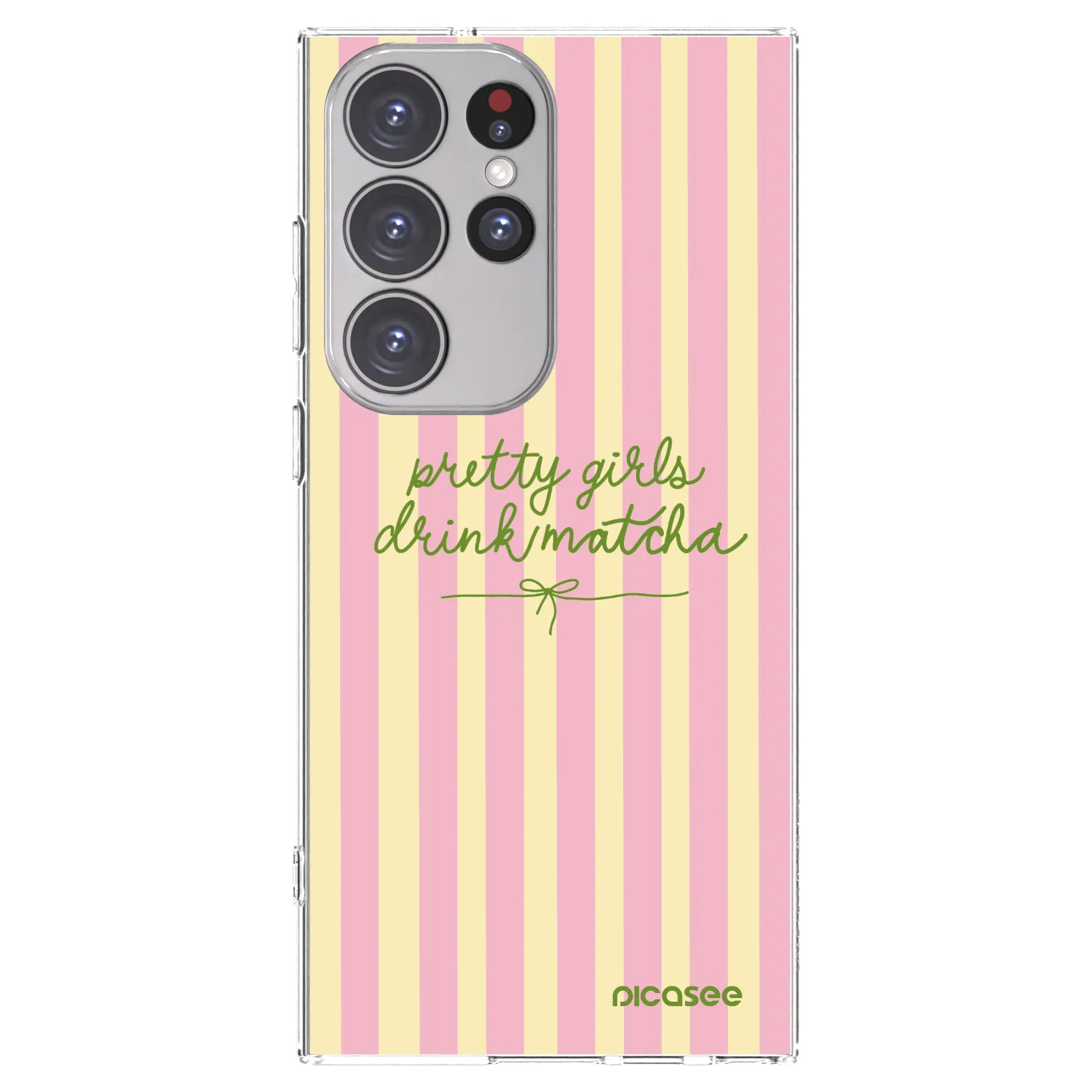 Picasee husă transparentă din silicon pentru Samsung Galaxy S23 Ultra 5G - Pretty matcha