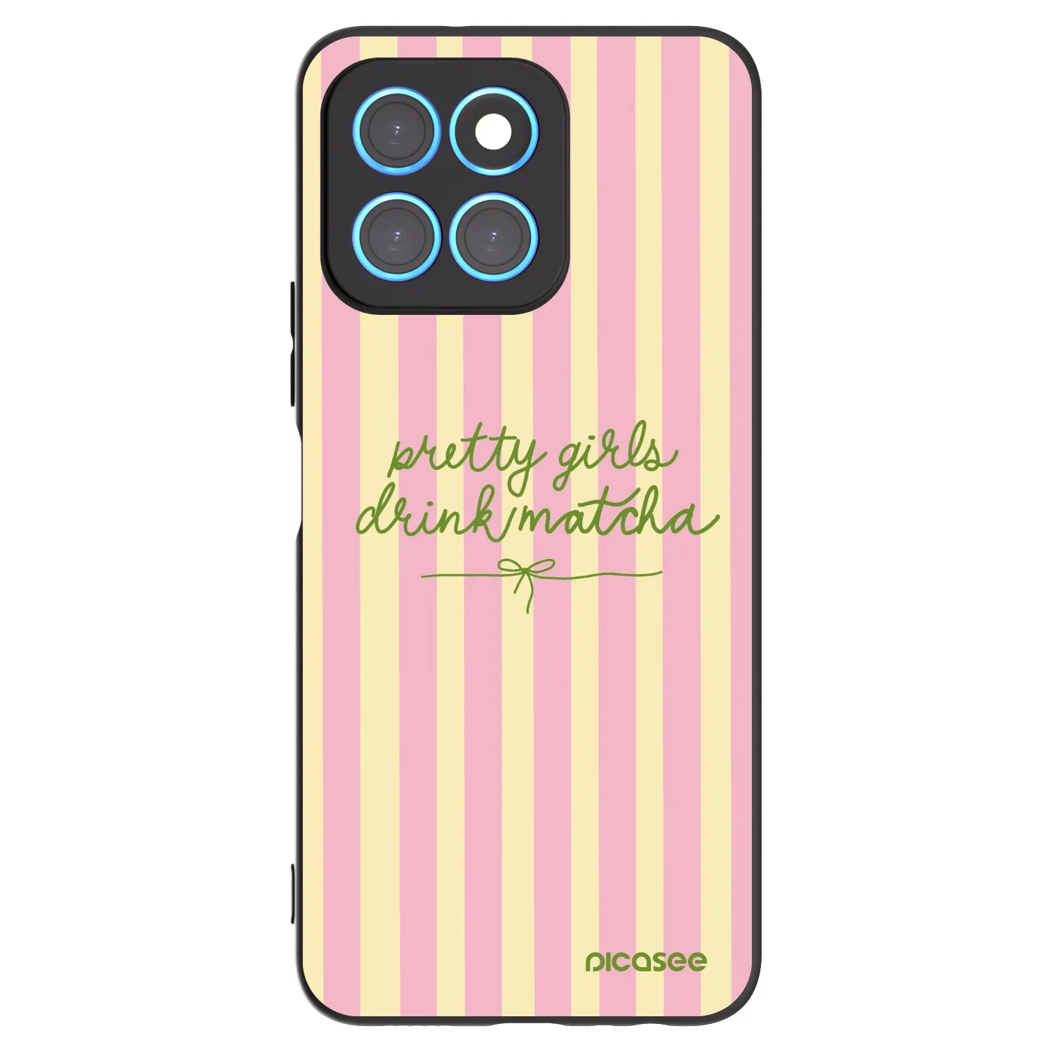 Picasee husă neagră din silicon pentru Honor X6 - Pretty matcha