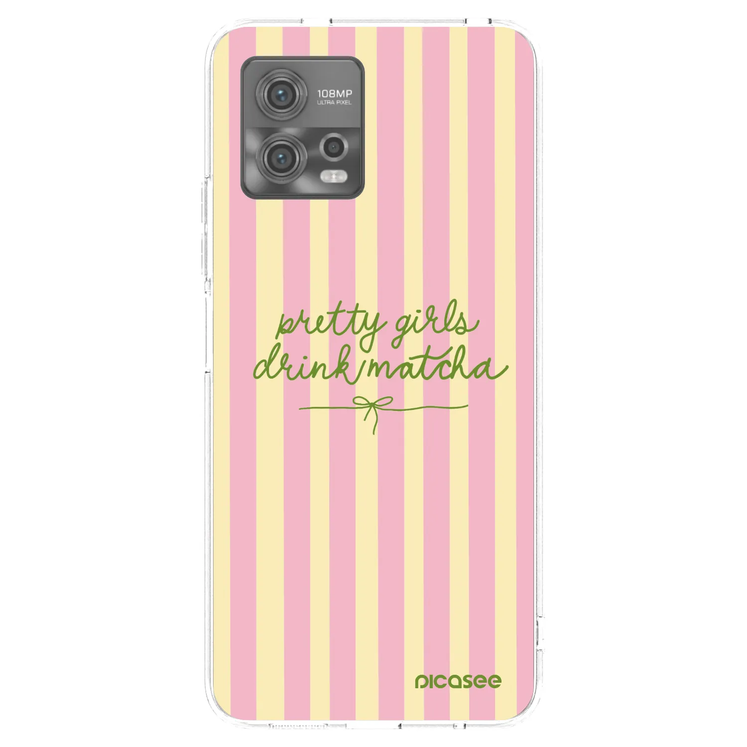 Picasee husă transparentă din silicon pentru Motorola Moto G72 - Pretty matcha