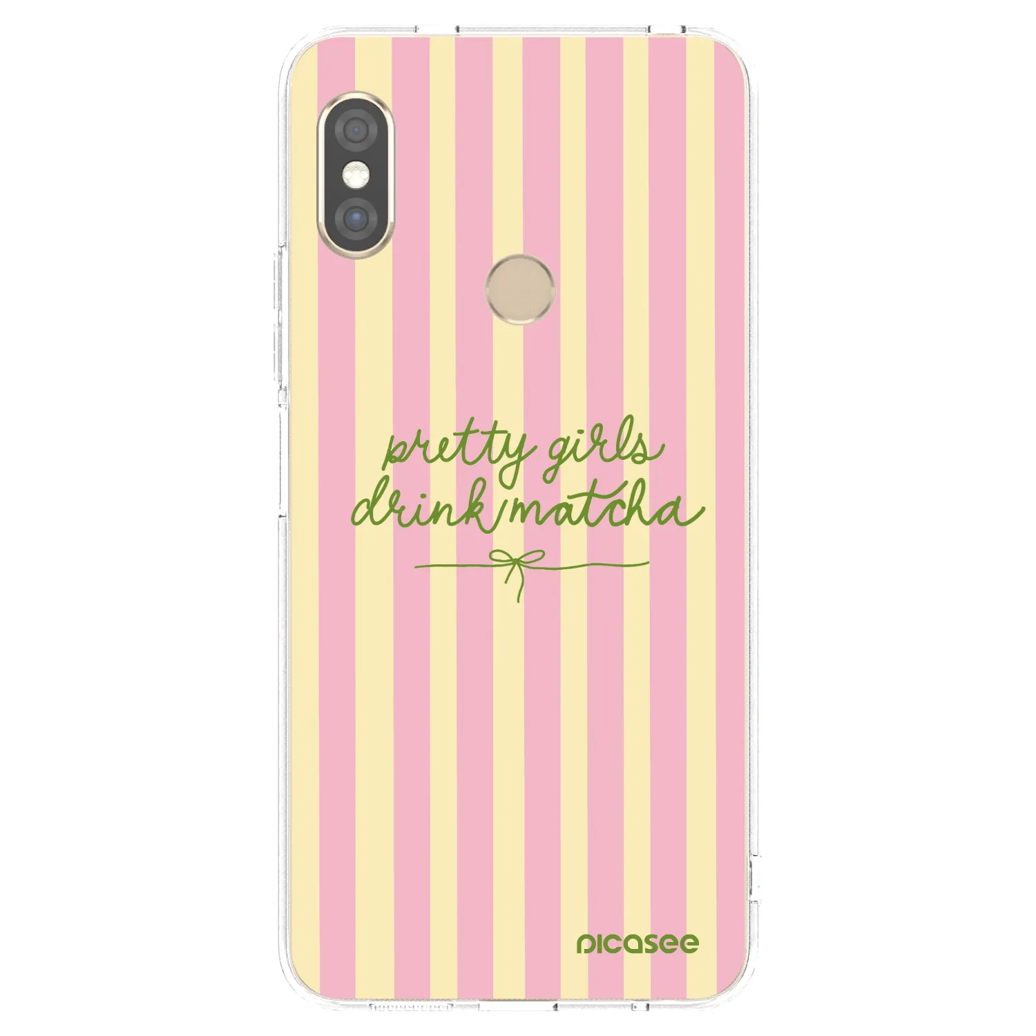 Picasee husă transparentă din silicon pentru Xiaomi Redmi Note 5 Global - Pretty matcha