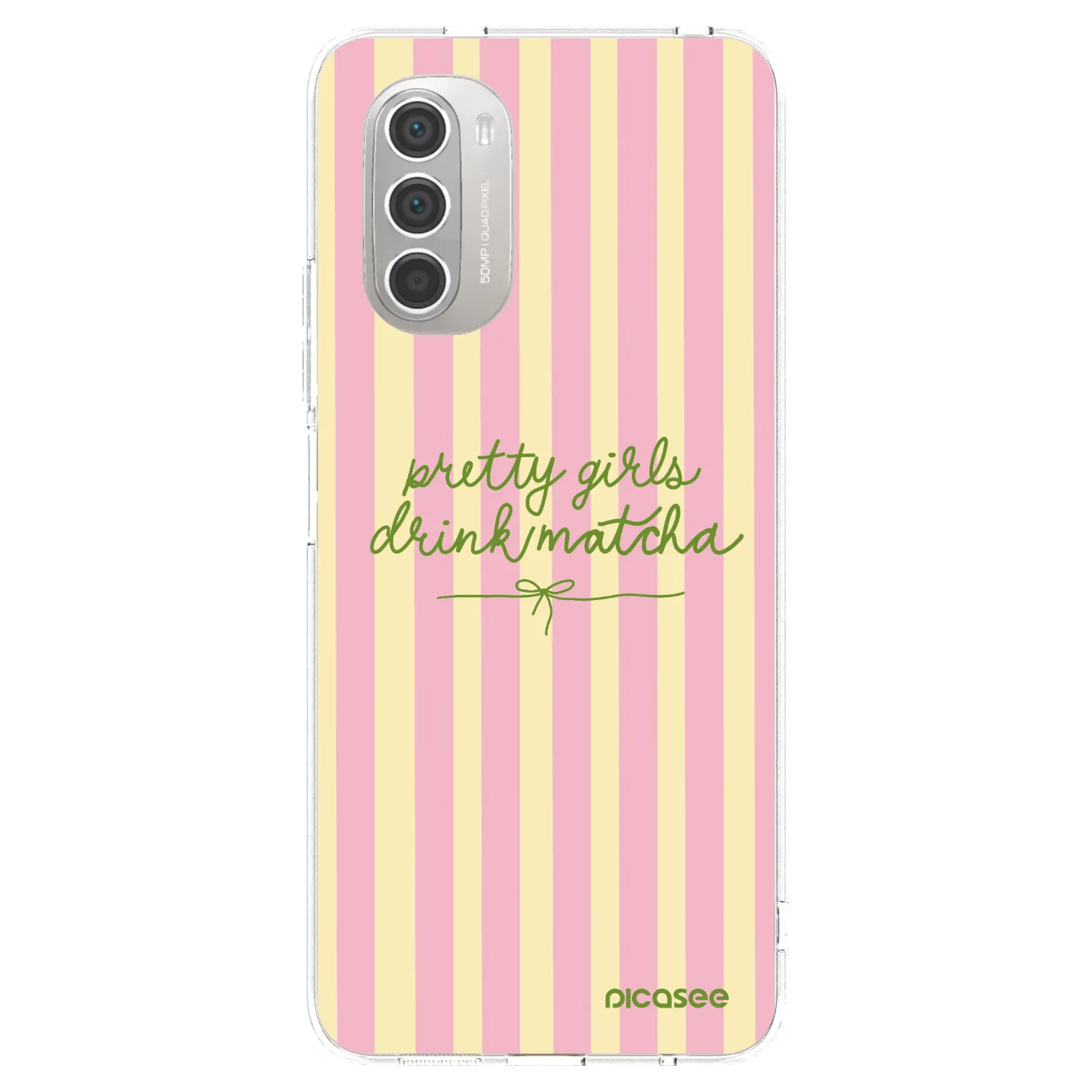 Picasee husă transparentă din silicon pentru Motorola Moto G51 - Pretty matcha