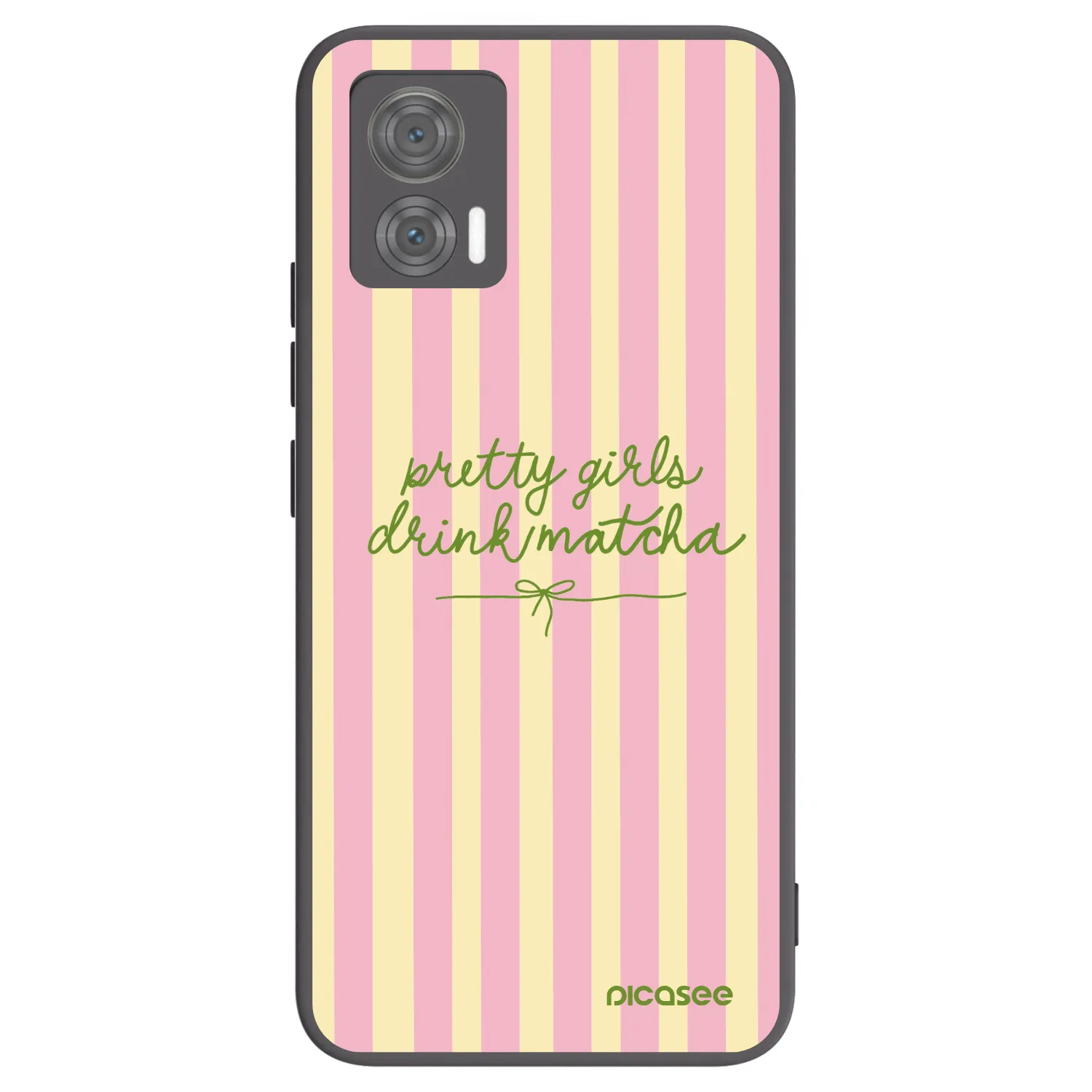 Picasee husă neagră din silicon pentru Motorola Edge 30 Neo - Pretty matcha