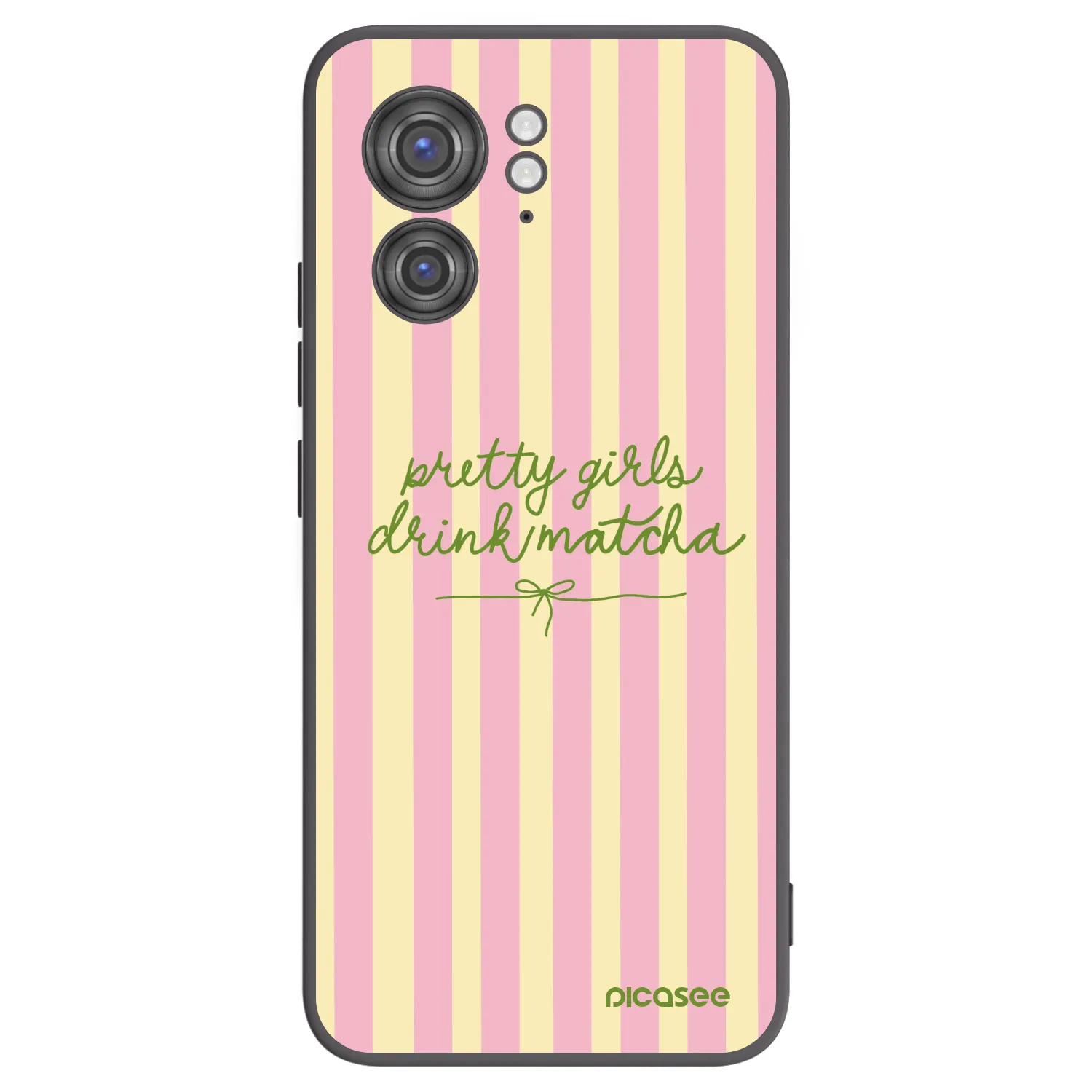Picasee husă neagră din silicon pentru Motorola Edge 40 - Pretty matcha