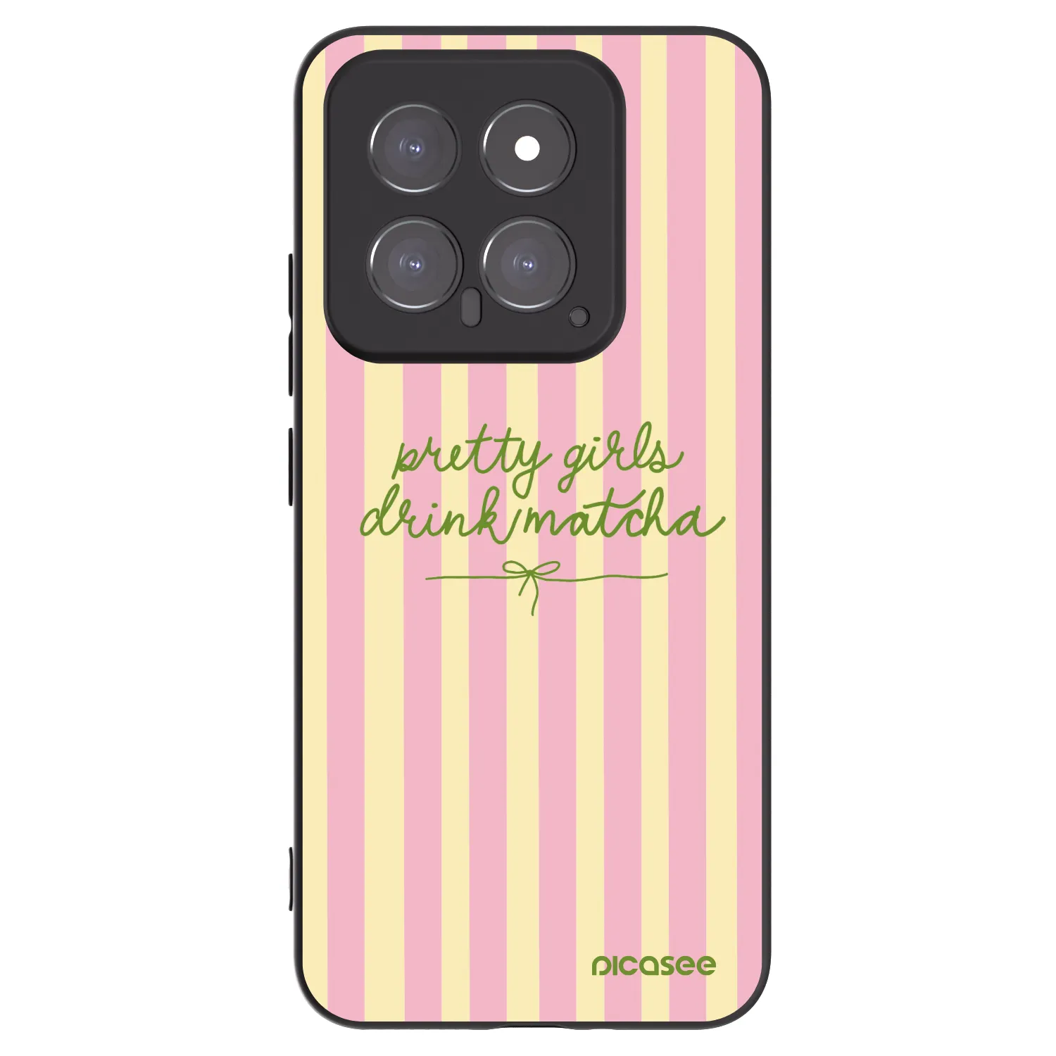 Picasee husă neagră din silicon pentru Xiaomi 14 - Pretty matcha