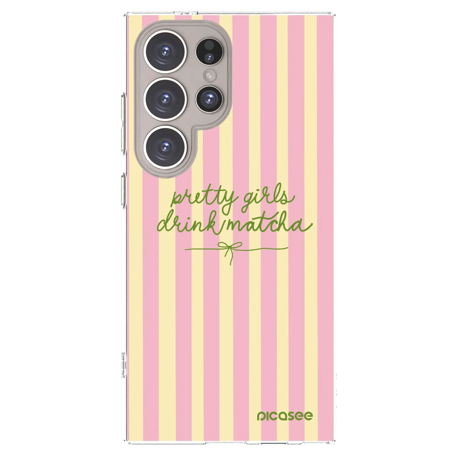 Picasee husă transparentă din silicon pentru Samsung Galaxy S24 Ultra S928B 5G - Pretty matcha