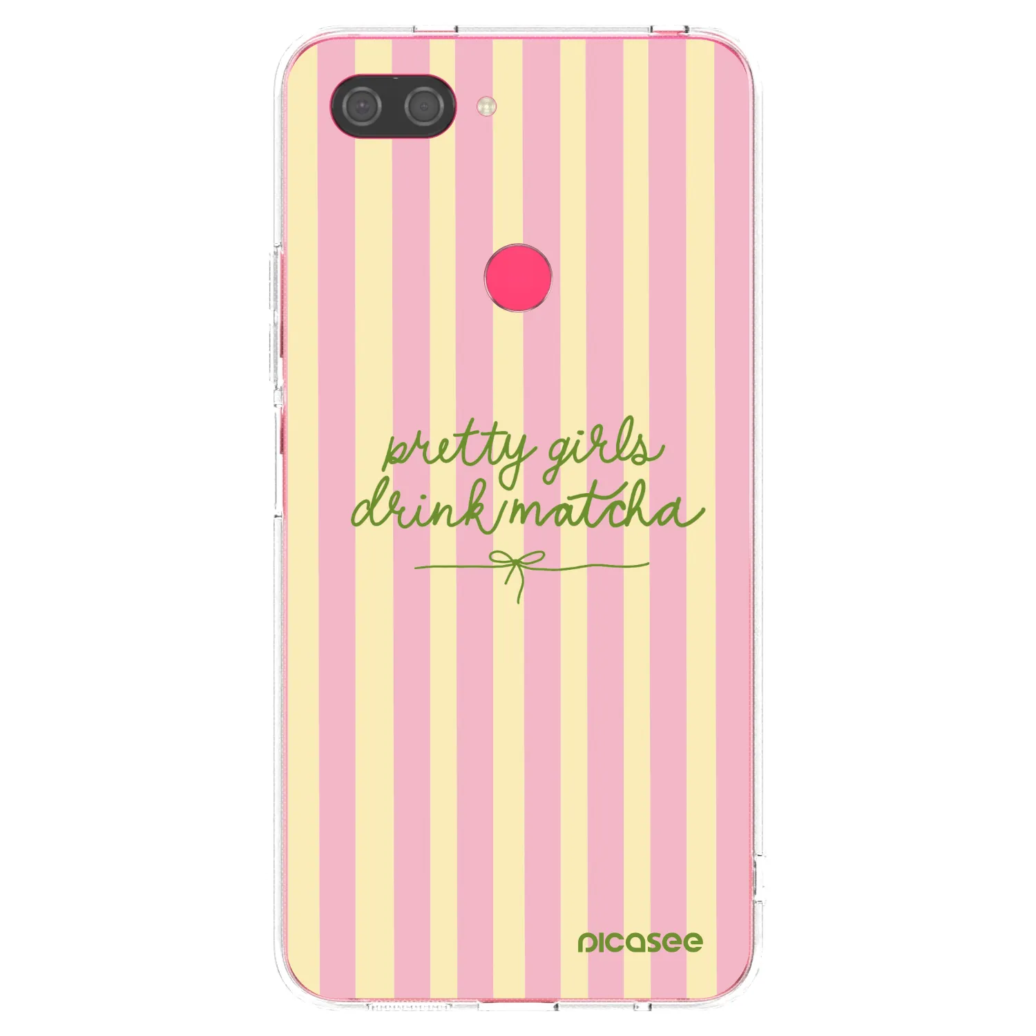 Picasee husă transparentă din silicon pentru Xiaomi Mi 8 Lite - Pretty matcha