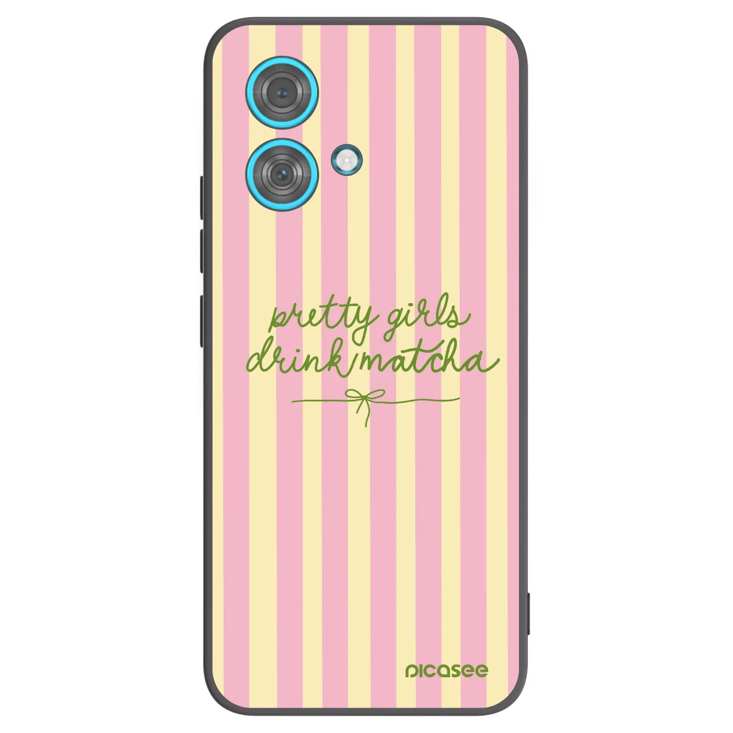Picasee husă neagră din silicon pentru Motorola Edge 40 Neo - Pretty matcha