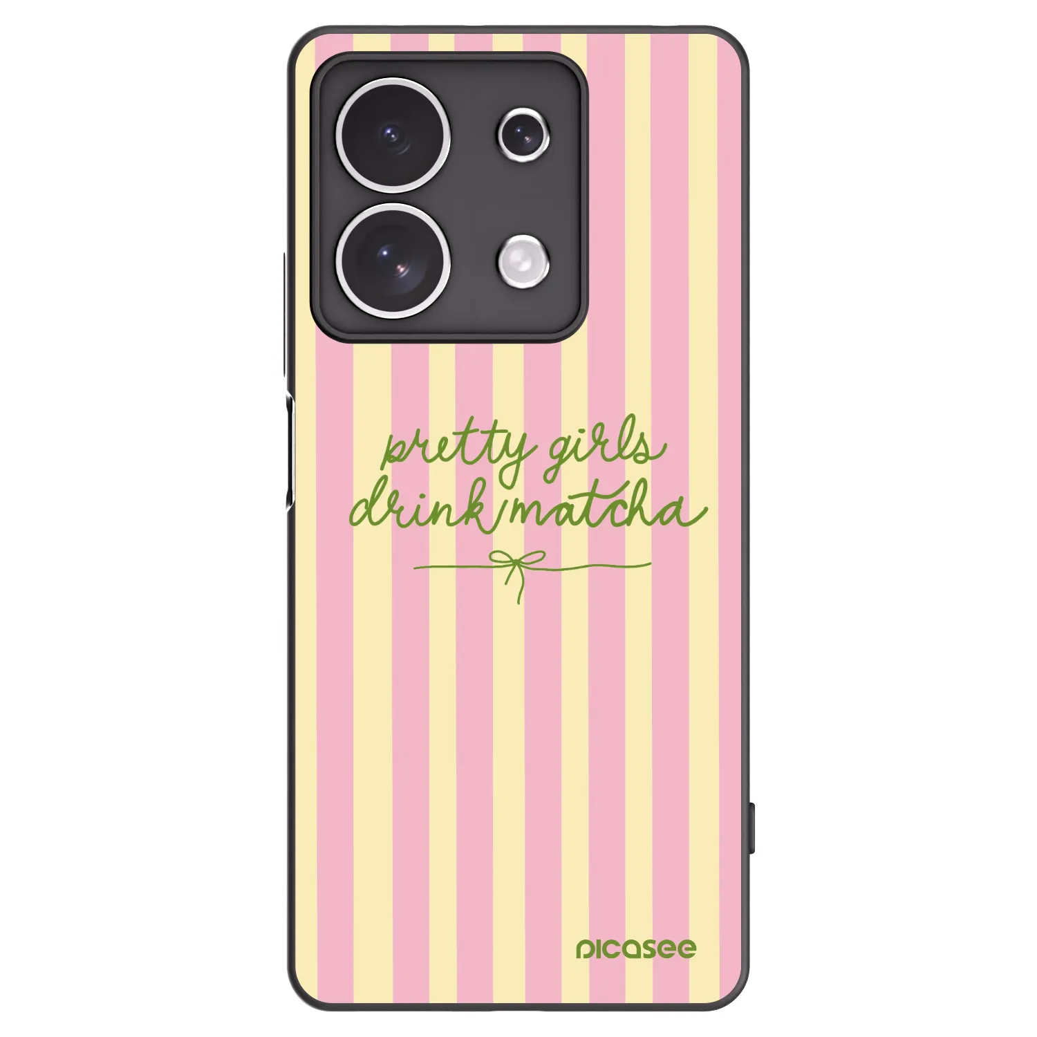 Picasee husă neagră din silicon pentru Xiaomi Redmi Note 13 4G - Pretty matcha