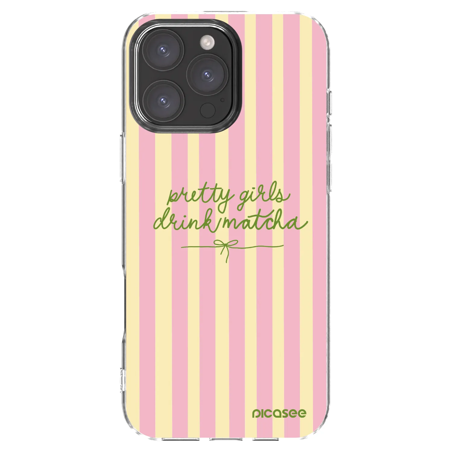 Picasee husă transparentă din silicon pentru Apple iPhone 16 Pro Max - Pretty matcha