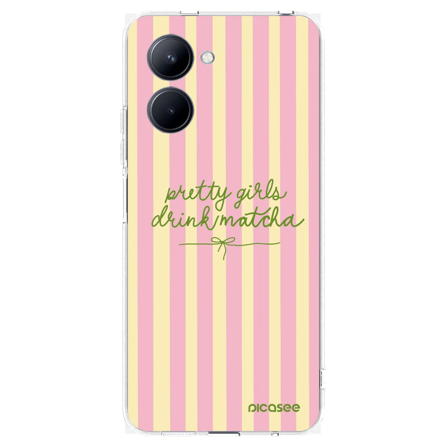 Picasee husă transparentă din silicon pentru Realme C33 (2023) - Pretty matcha