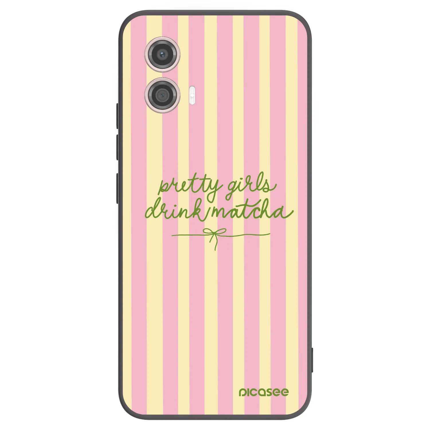 Picasee husă neagră din silicon pentru Motorola Moto G53 5G - Pretty matcha