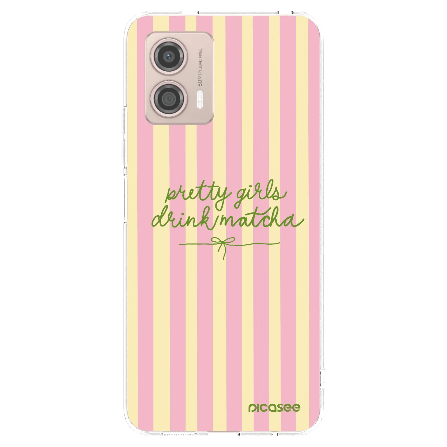 Picasee husă transparentă din silicon pentru Motorola Moto G53 5G - Pretty matcha