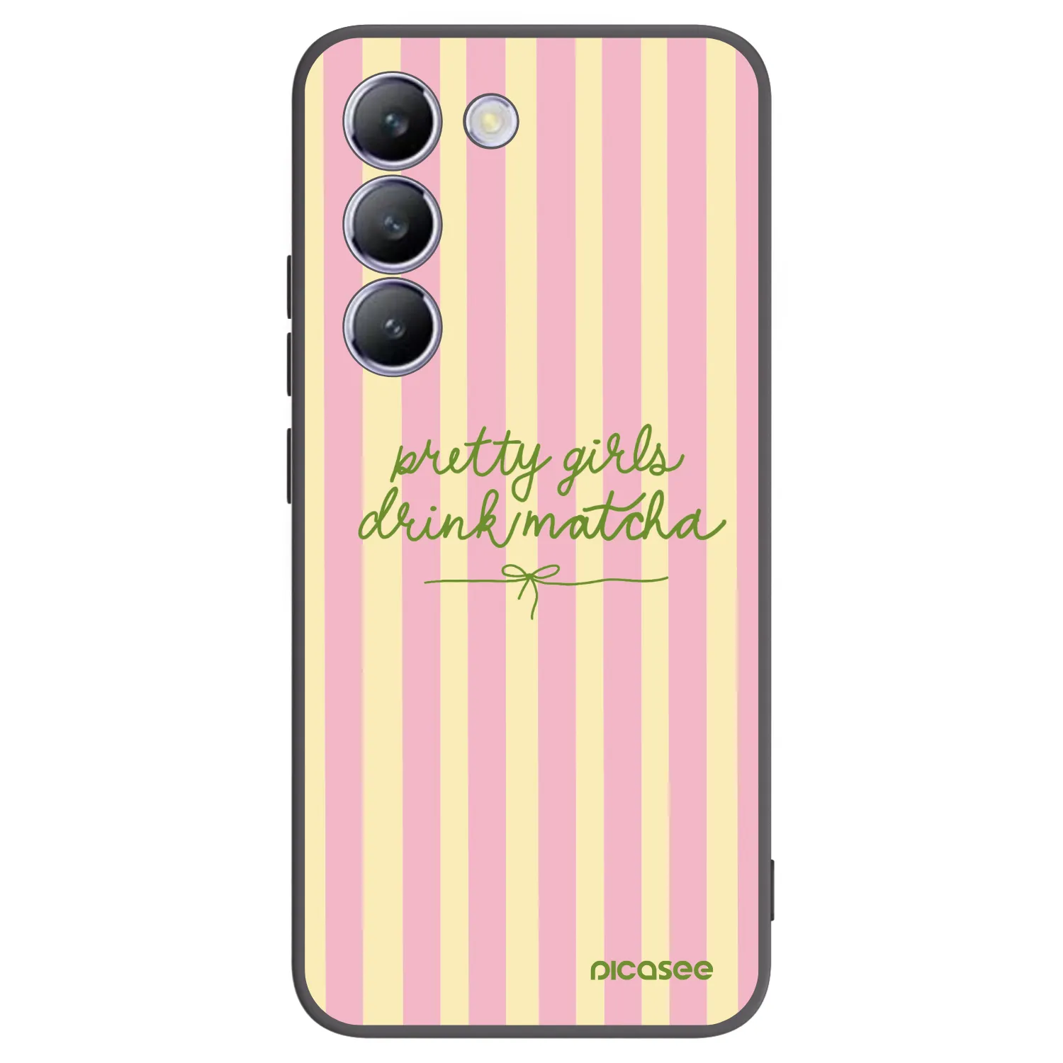 Picasee husă neagră din silicon pentru Vivo V40 SE 5G - Pretty matcha
