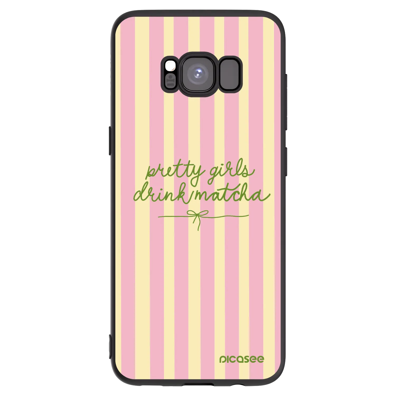 Picasee husă neagră din silicon pentru Samsung Galaxy S8 G950F - Pretty matcha