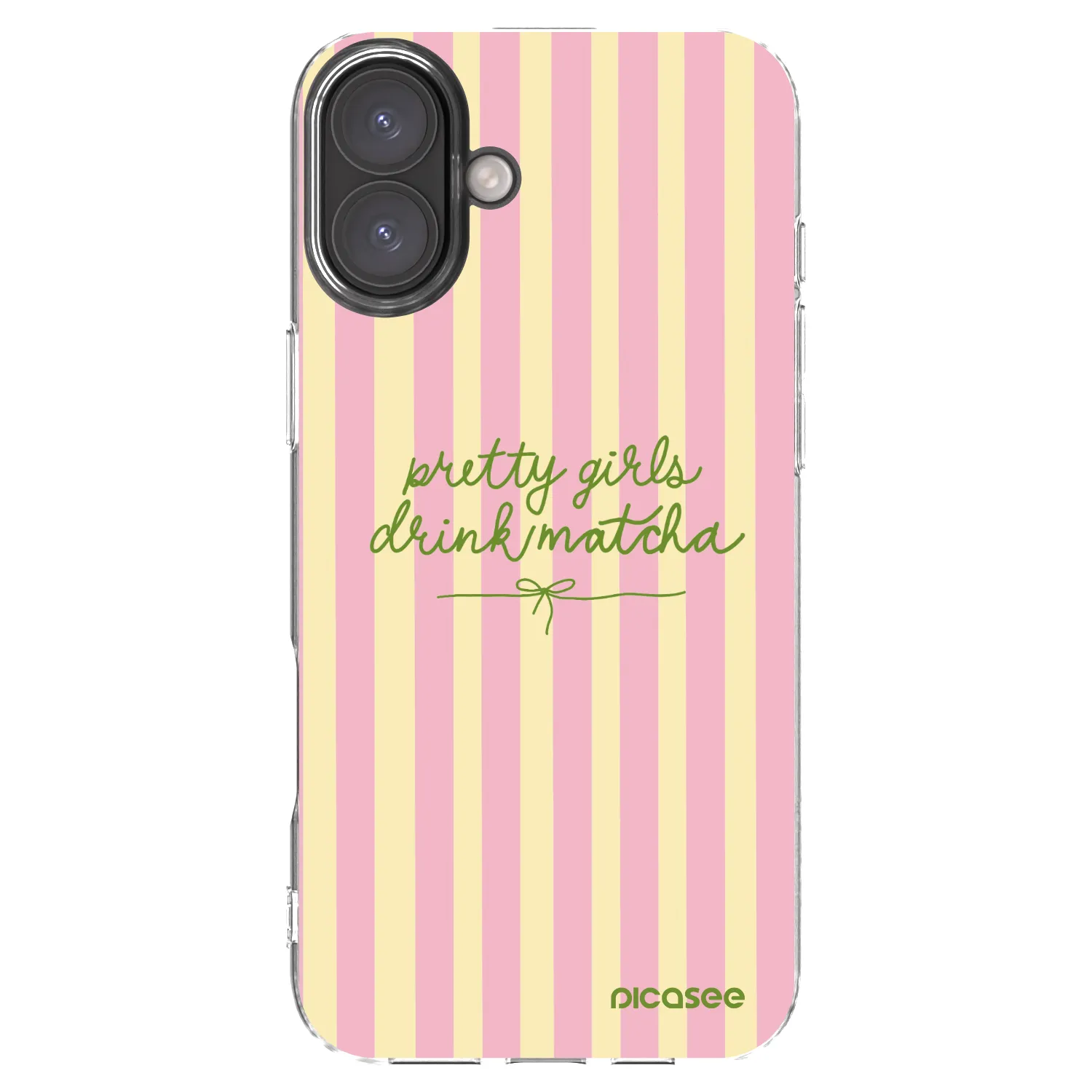 Picasee husă transparentă din silicon pentru Apple iPhone 16 Plus - Pretty matcha