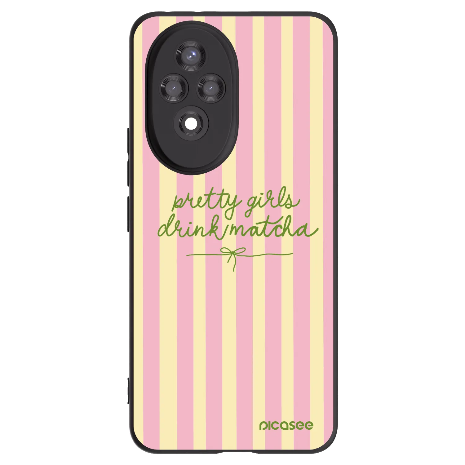 Picasee husă neagră din silicon pentru Honor 200 5G - Pretty matcha