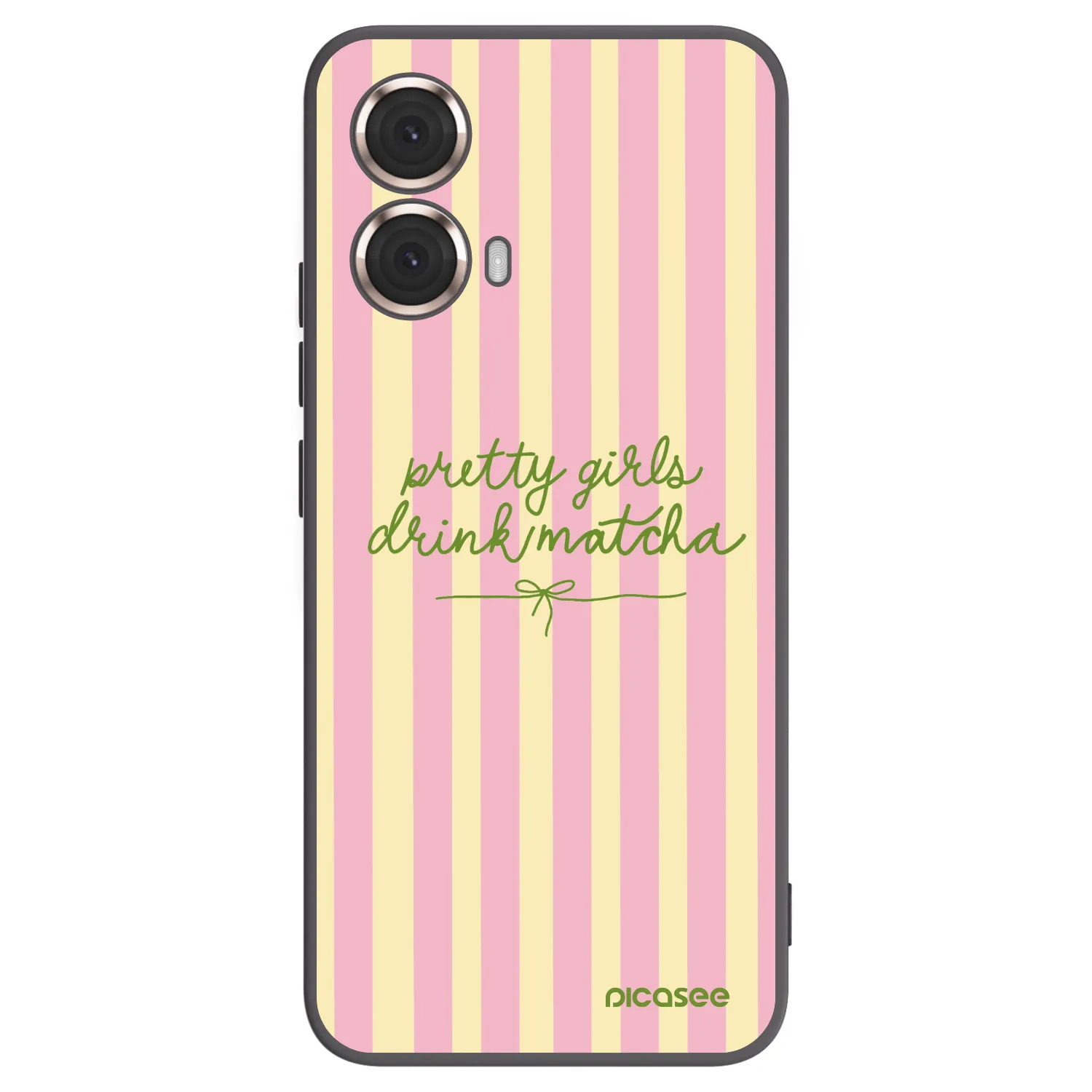 Picasee husă neagră din silicon pentru Motorola Moto G85 - Pretty matcha