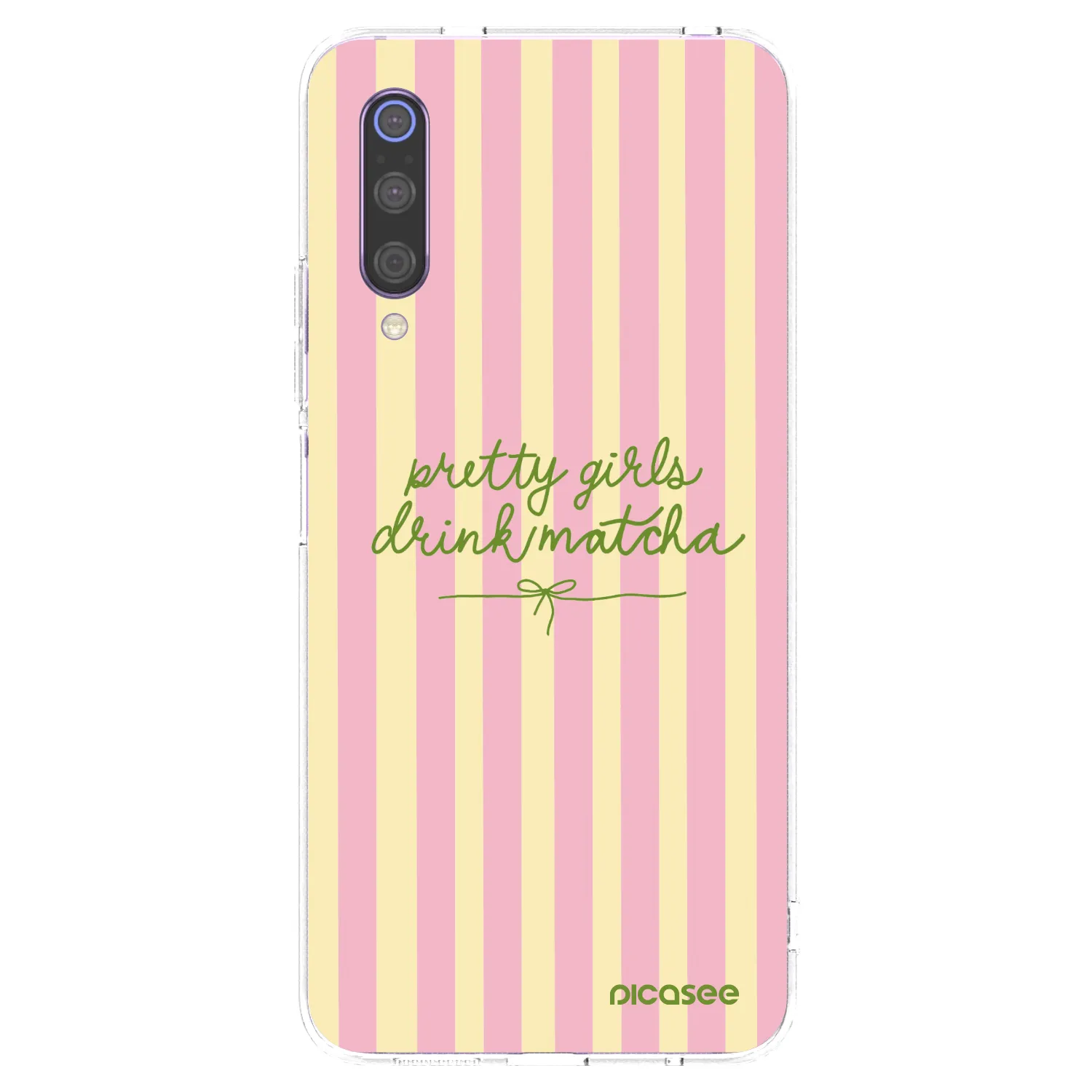 Picasee husă transparentă din silicon pentru Xiaomi Mi 9 - Pretty matcha