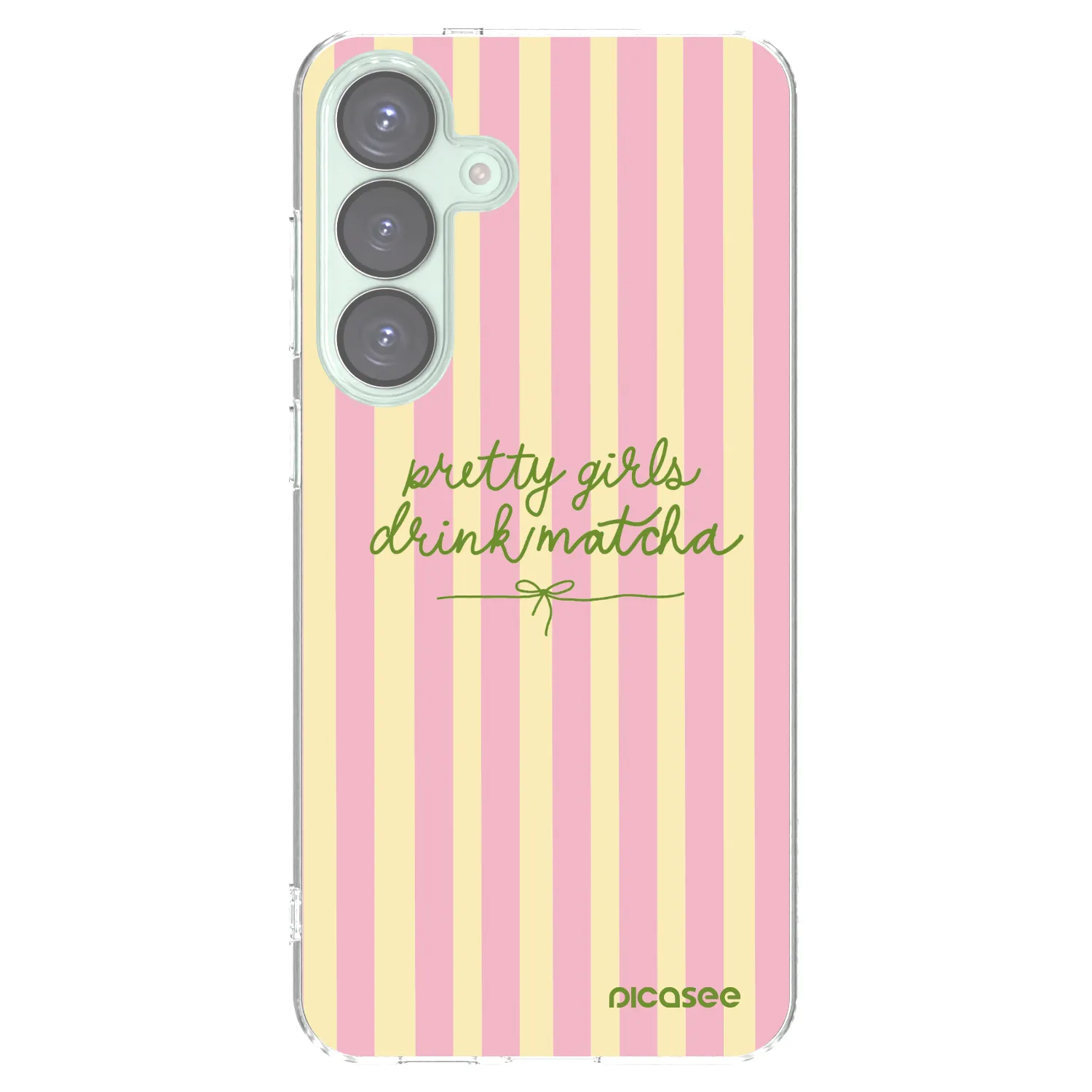 Picasee husă transparentă din silicon pentru Samsung Galaxy S25+ 5G - Pretty matcha