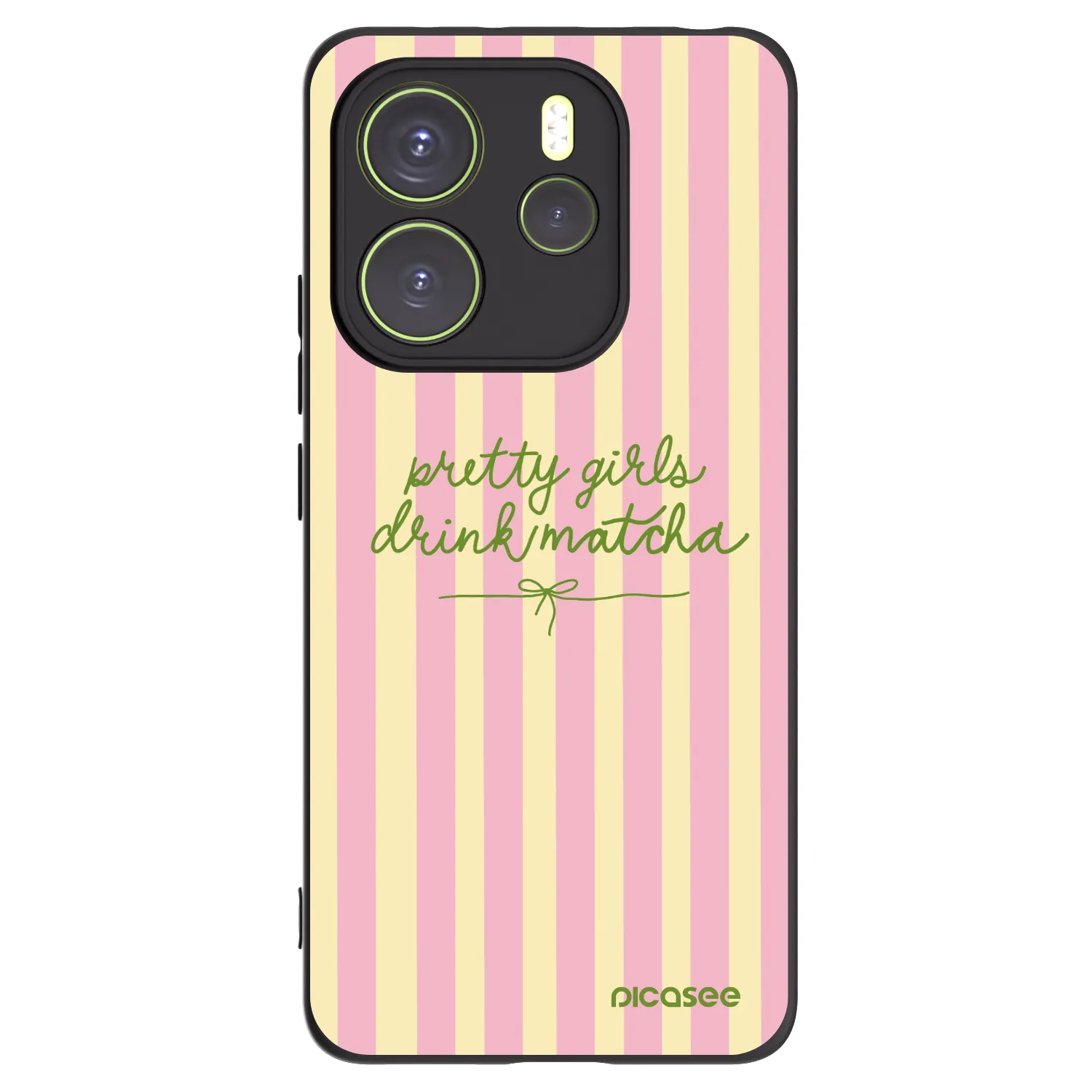 Picasee husă neagră din silicon pentru Xiaomi Redmi Note 14 4G - Pretty matcha