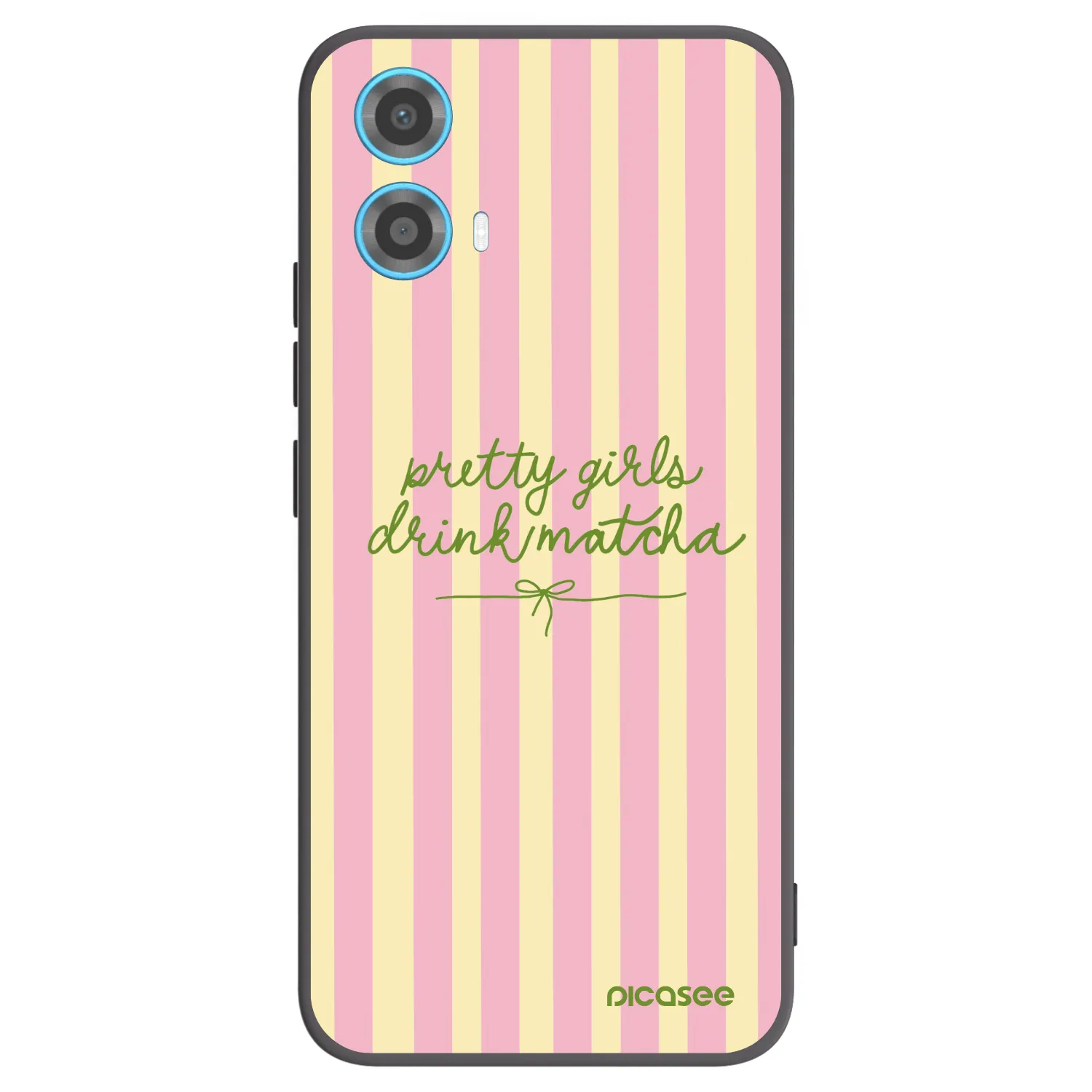Picasee husă neagră din silicon pentru Motorola Moto G34 5G - Pretty matcha