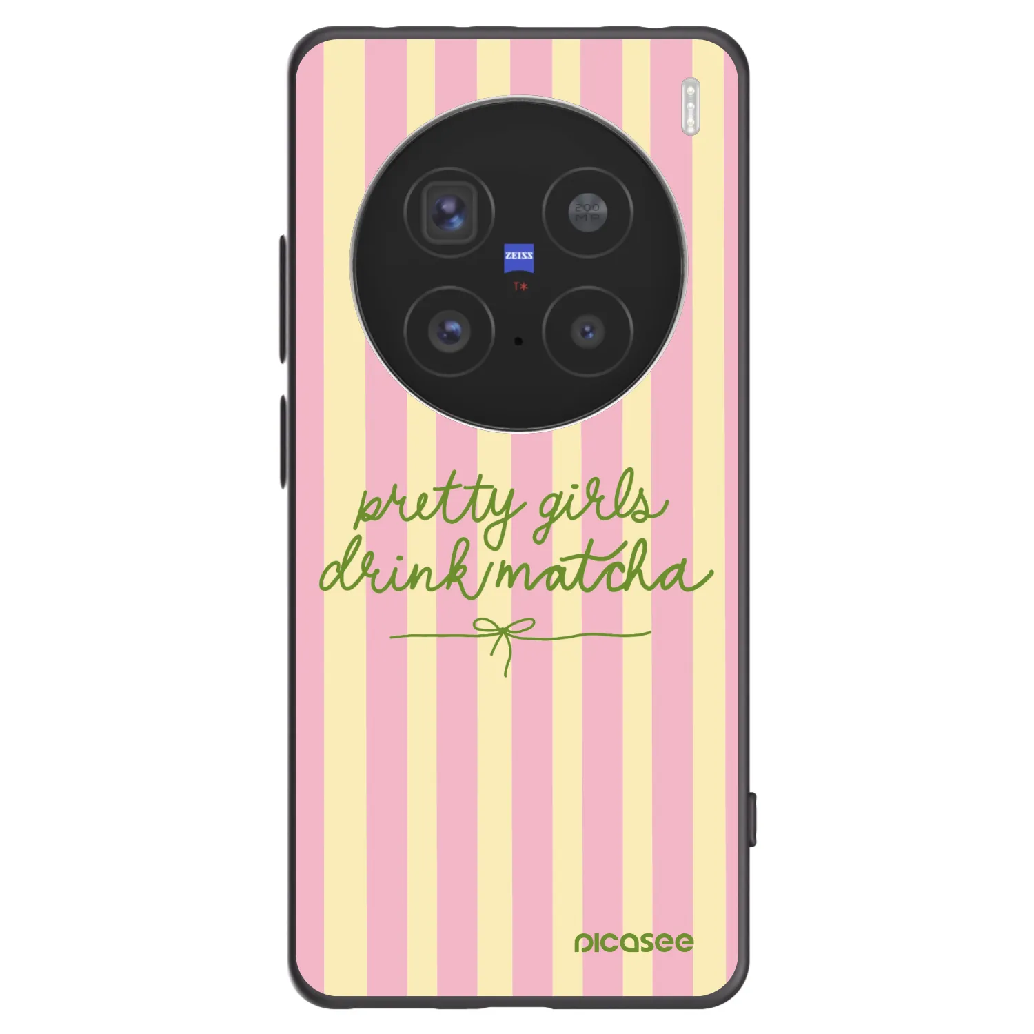 Picasee husă neagră din silicon pentru Vivo X200 Pro - Pretty matcha