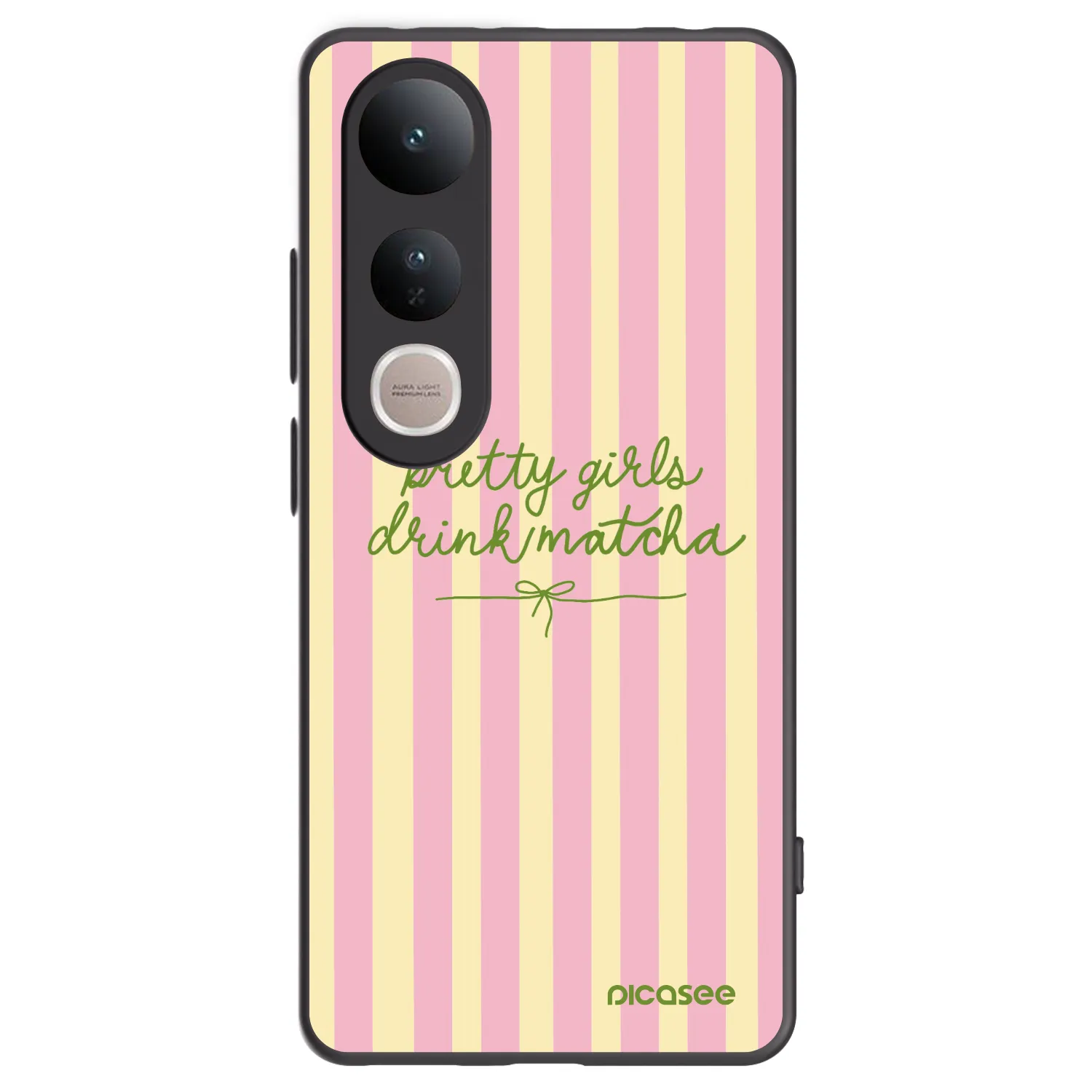 Picasee husă neagră din silicon pentru Vivo V50 Lite 5G - Pretty matcha